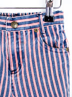Vintage Stripe Denim Shorts - Age 18-24 months