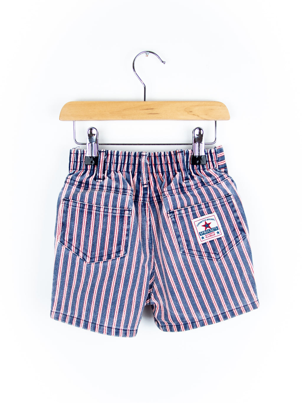 Vintage Stripe Denim Shorts - Age 18-24 months