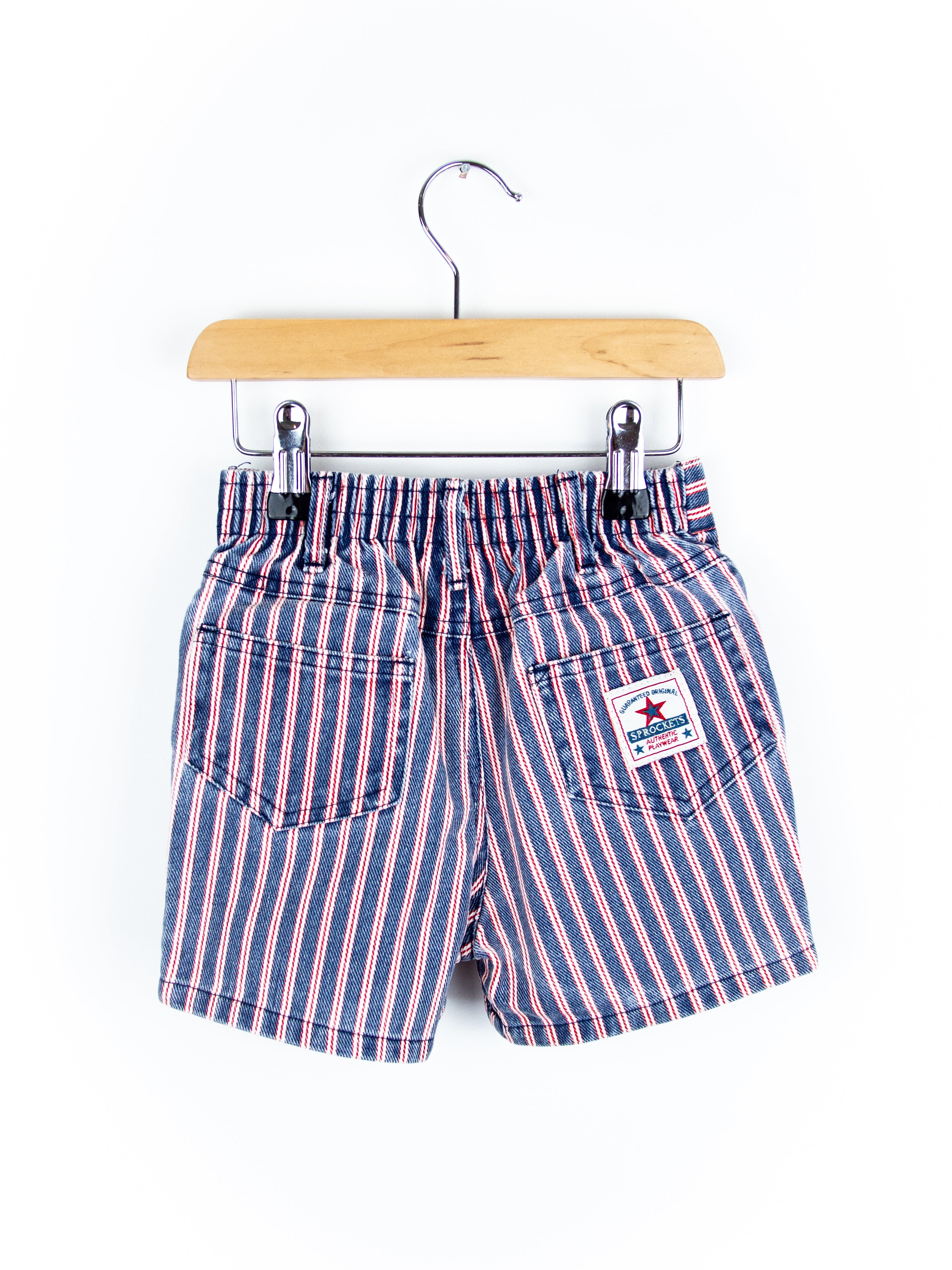 Vintage Stripe Denim Shorts - Age 18-24 months