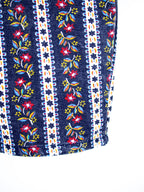 Vintage Floral Stripe Denim Shorts - Age 2-3 years