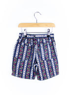 Vintage Floral Stripe Denim Shorts - Age 2-3 years