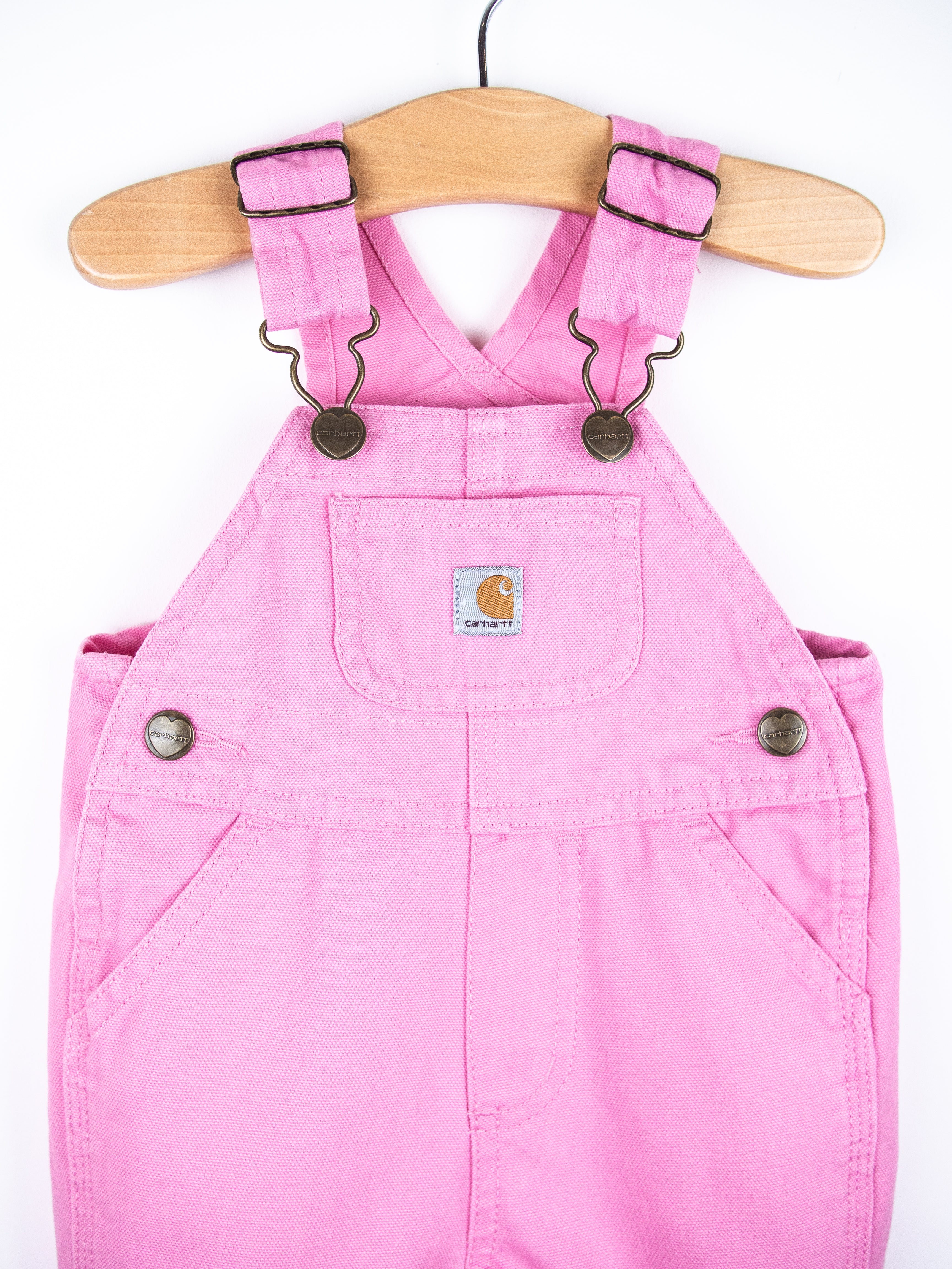 Carhartt Pink Canvas Dungarees