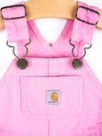 Carhartt Pink Canvas Dungarees