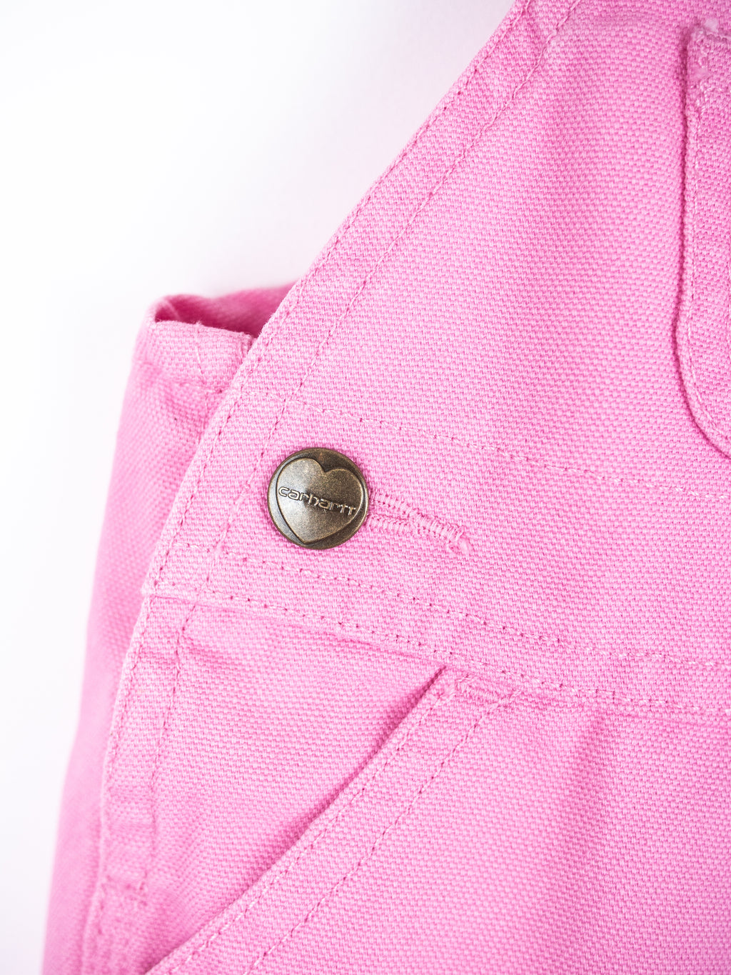 Carhartt Pink Canvas Dungarees