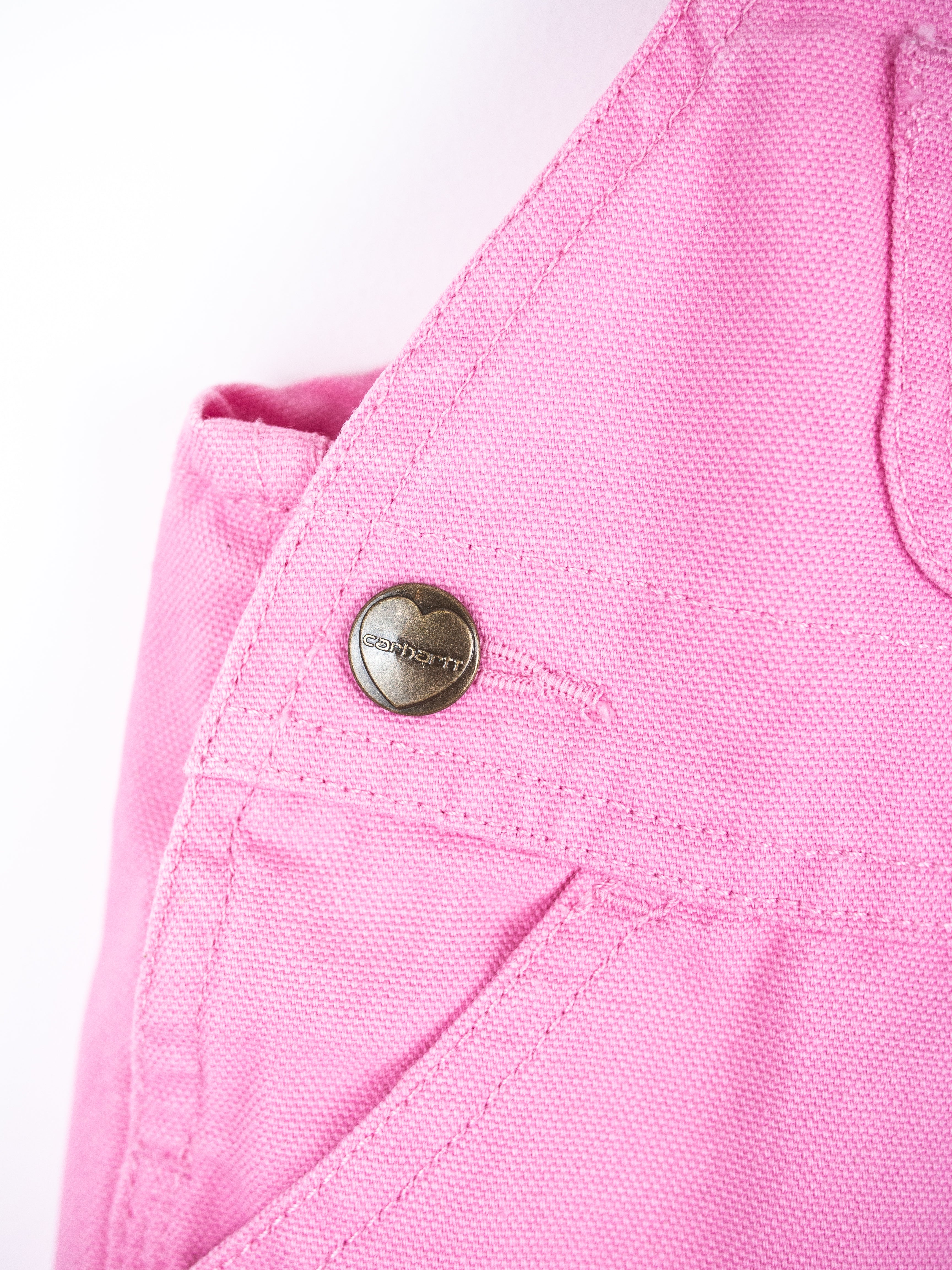 Carhartt Pink Canvas Dungarees