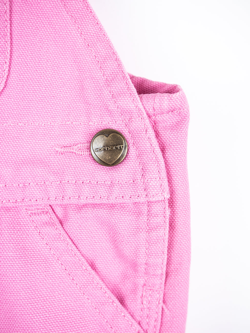 Carhartt Pink Canvas Dungarees