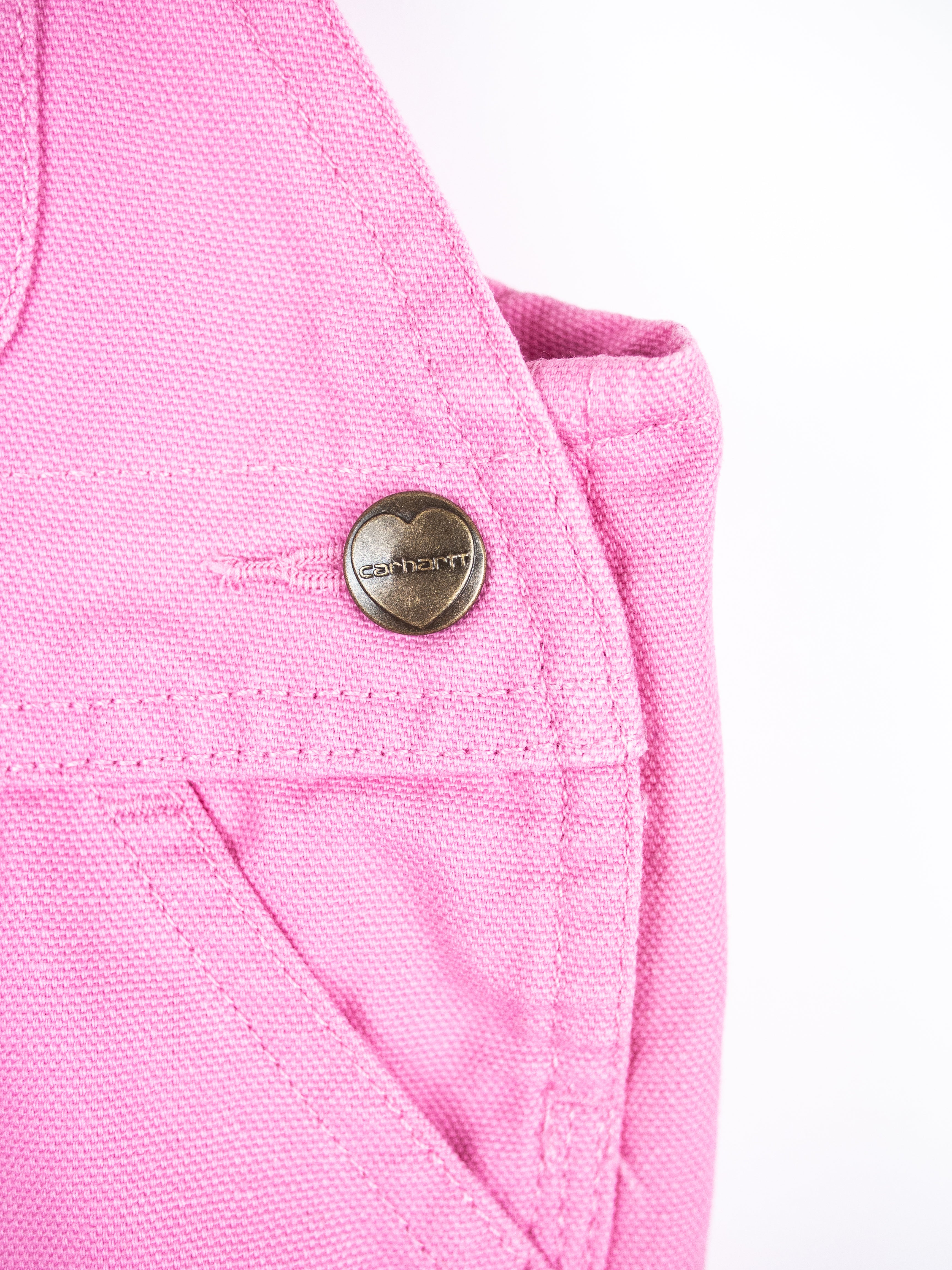 Carhartt Pink Canvas Dungarees