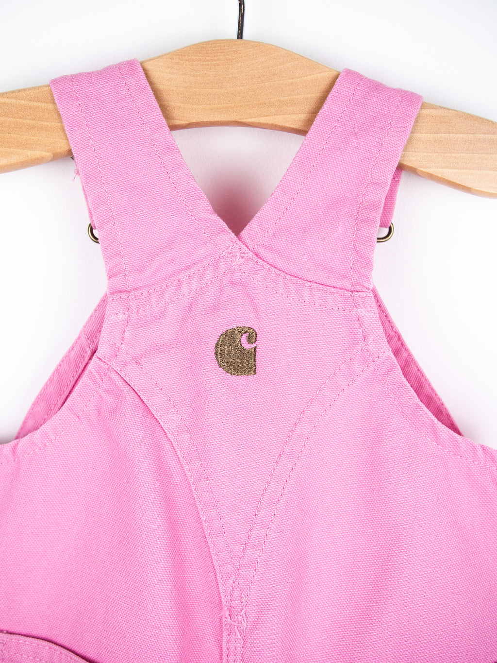 Carhartt Pink Canvas Dungarees