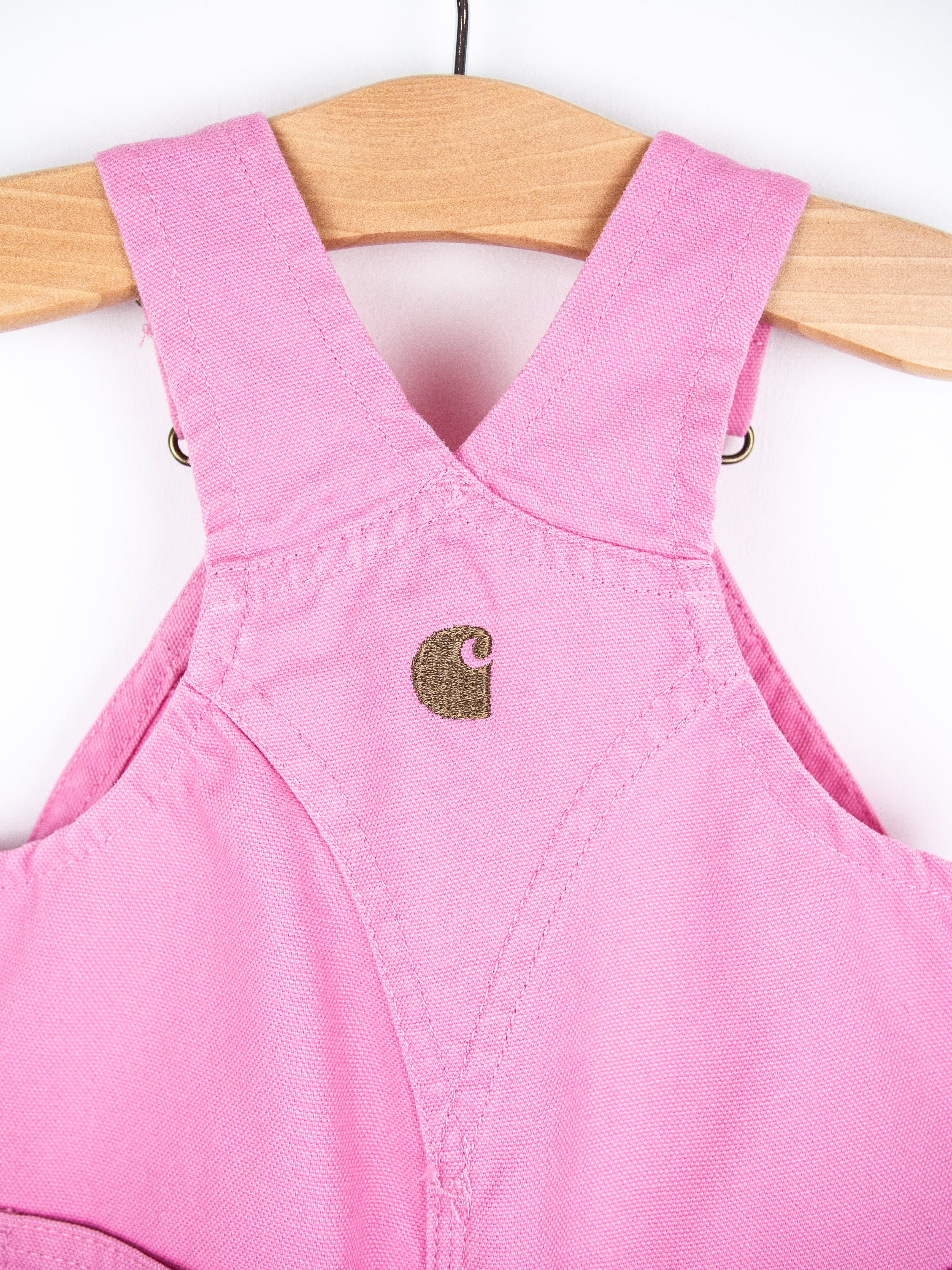 Carhartt Pink Canvas Dungarees