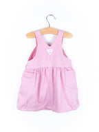 Osh Kosh Pink & White Stripe Dungaree Dress - Age 18 months