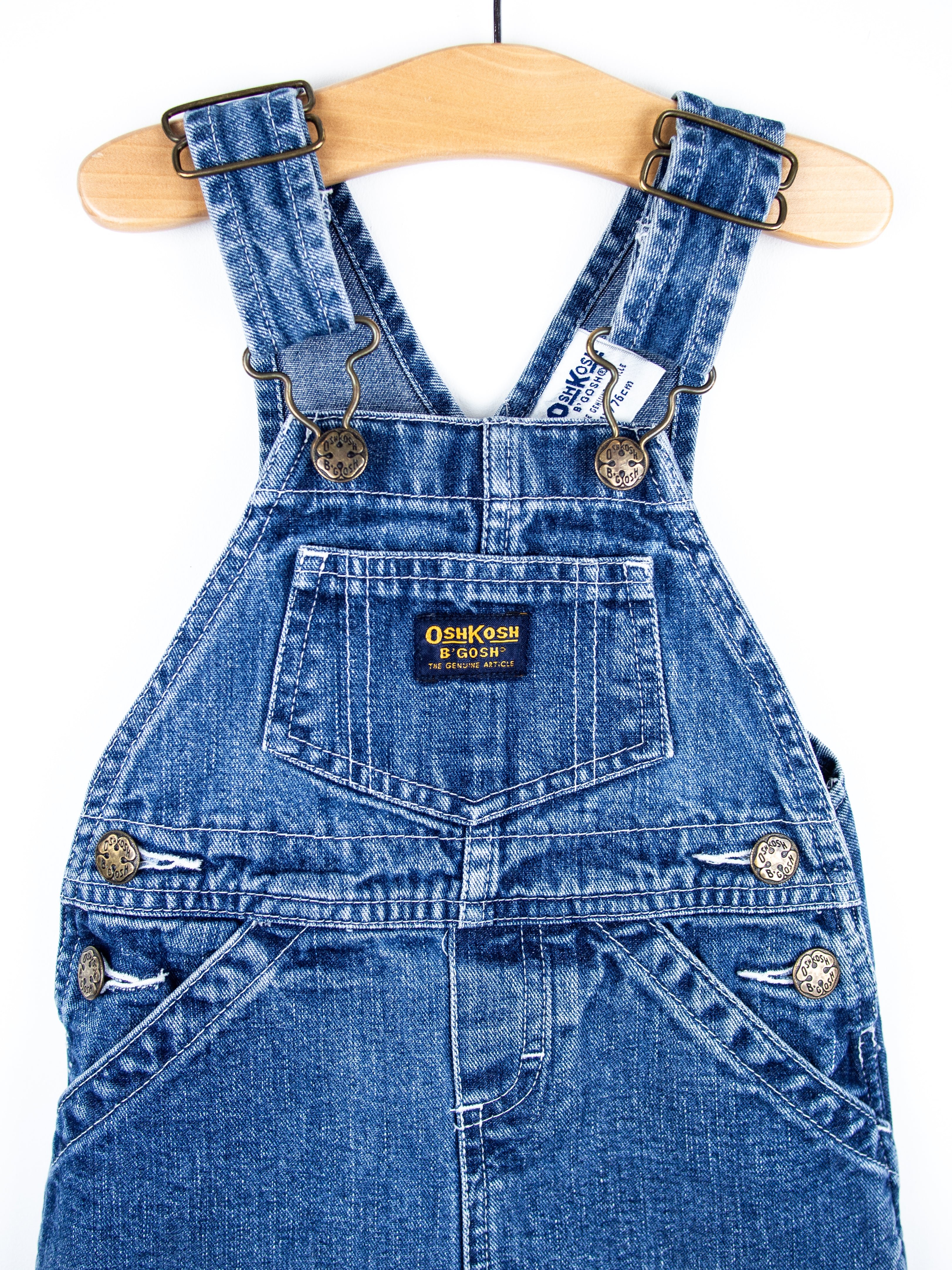 Osh Kosh Denim Dungaree Dress - Age 12 months