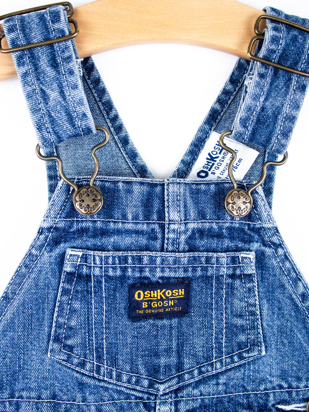 Osh Kosh Denim Dungaree Dress - Age 12 months