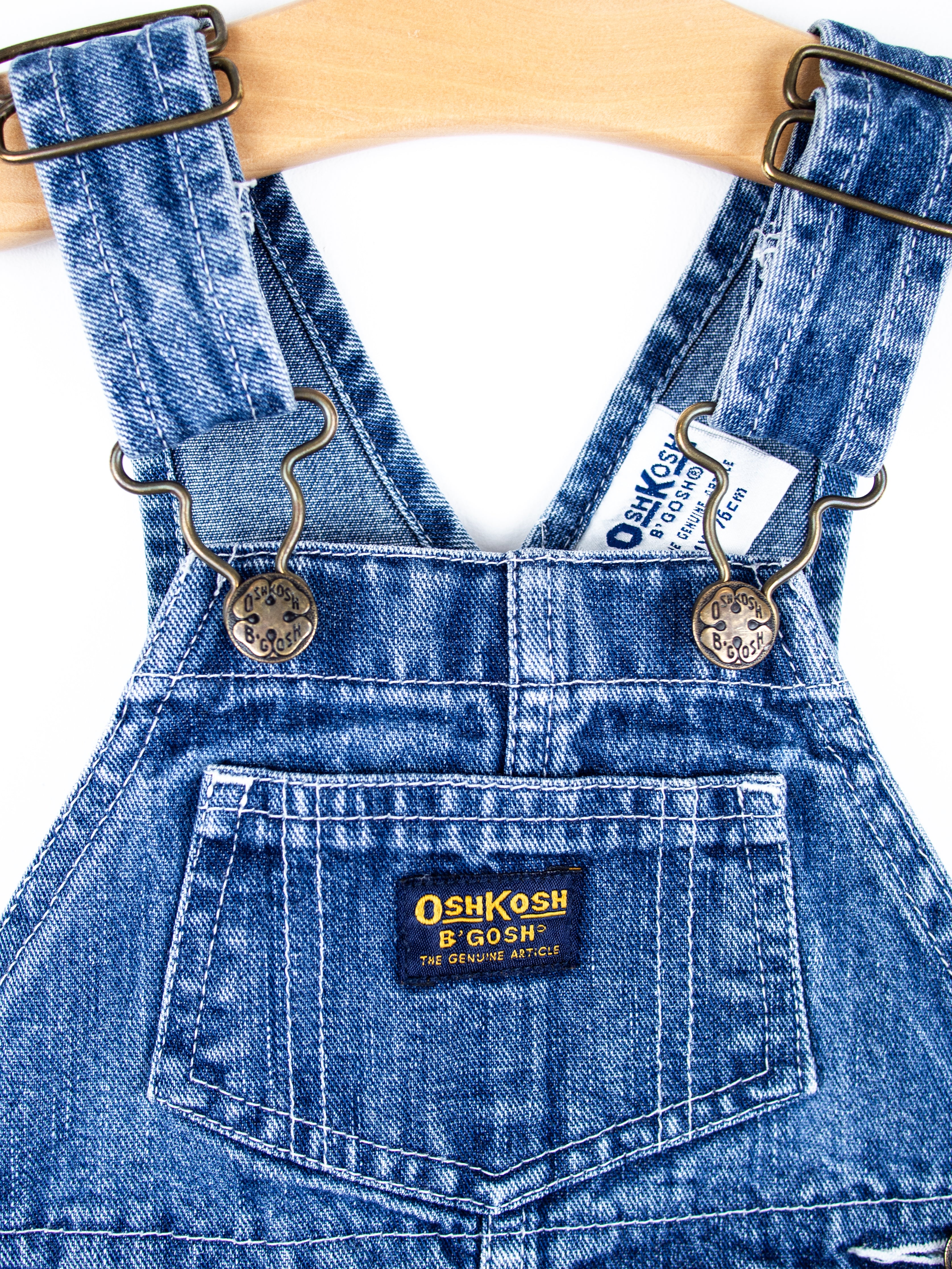 Osh Kosh Denim Dungaree Dress - Age 12 months