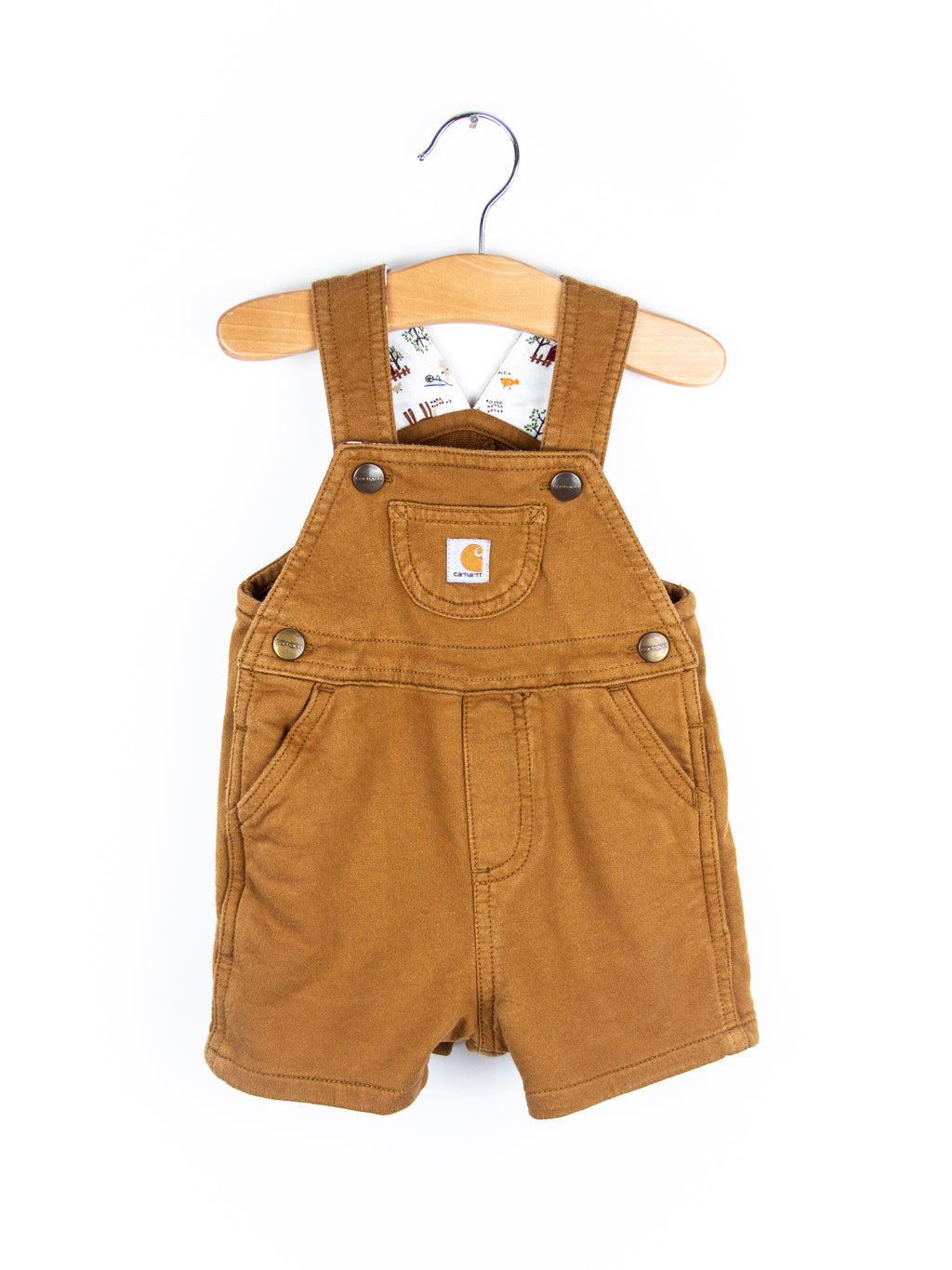 Carhartt Brown Jersey Dungaree Shorties