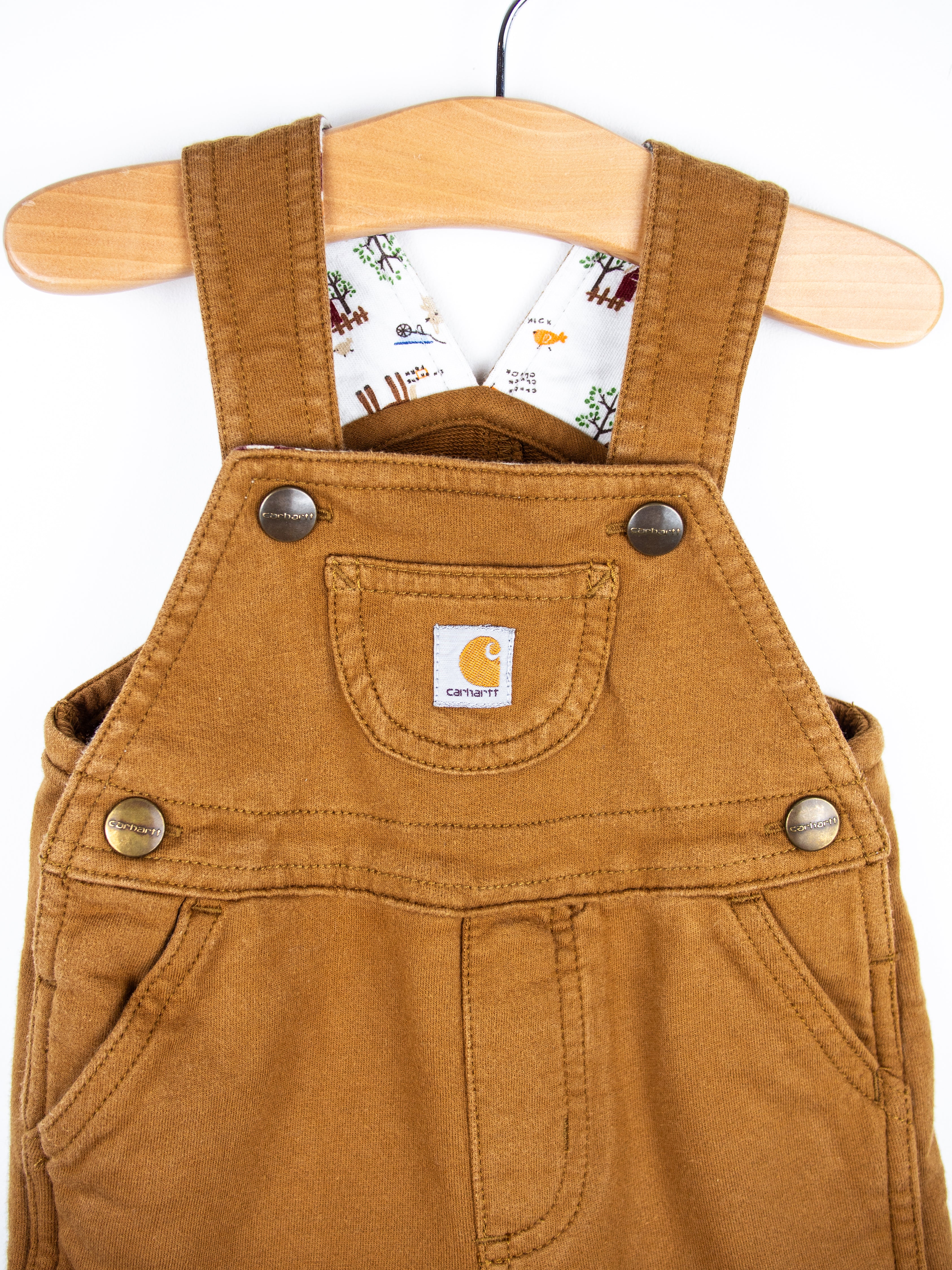 Carhartt Brown Jersey Dungaree Shorties