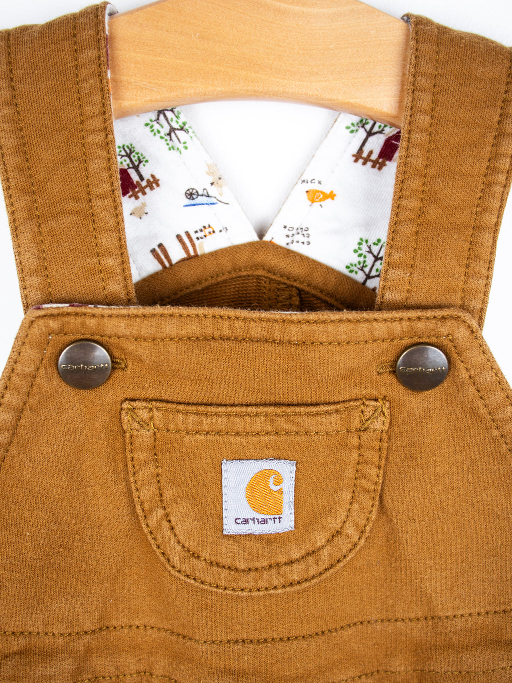 Carhartt Brown Jersey Dungaree Shorties