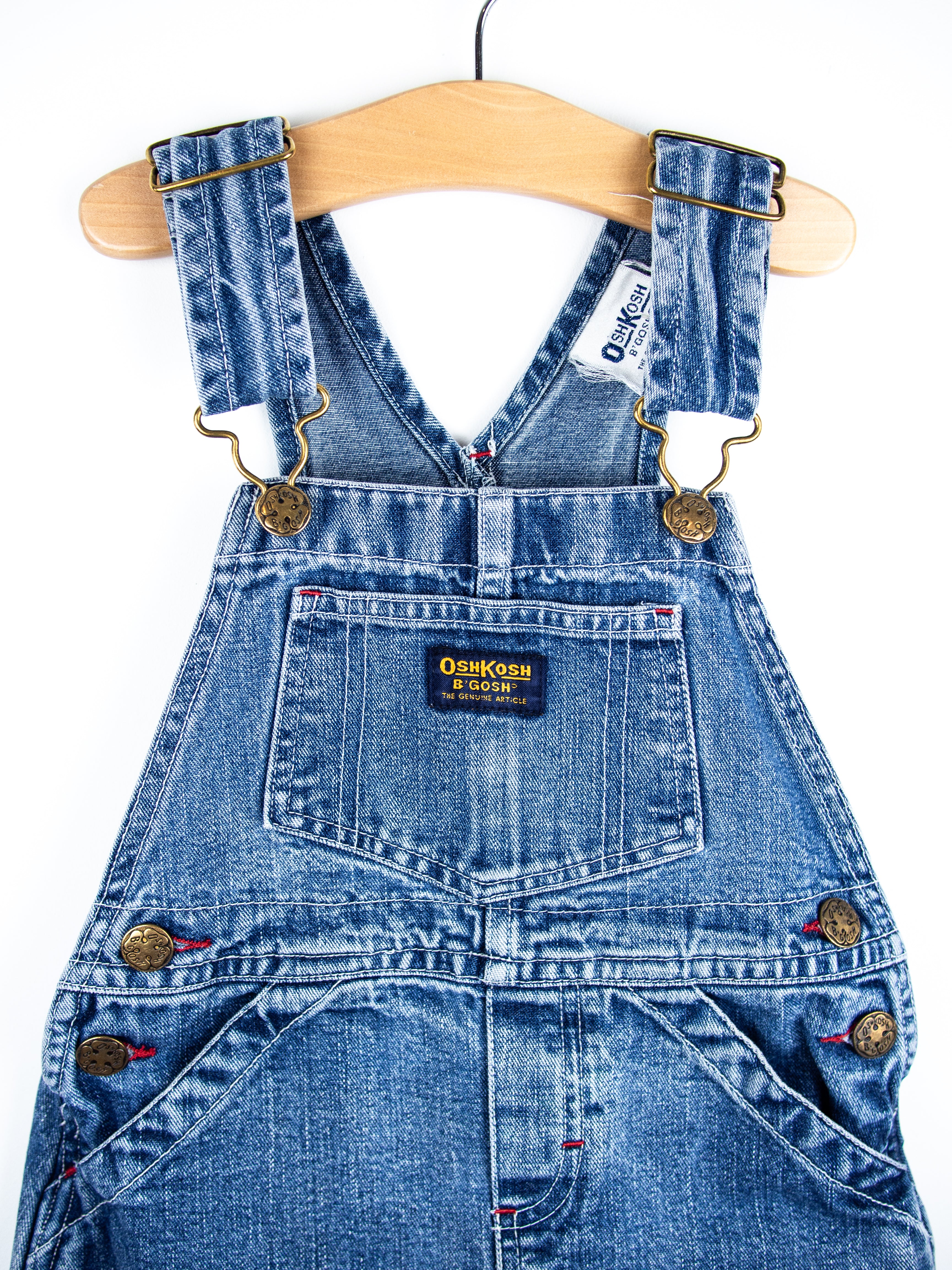 Osh Kosh Denim Dungaree Dress - Age 2 years
