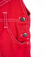 Vintage Red Dungarees - Age 2 years