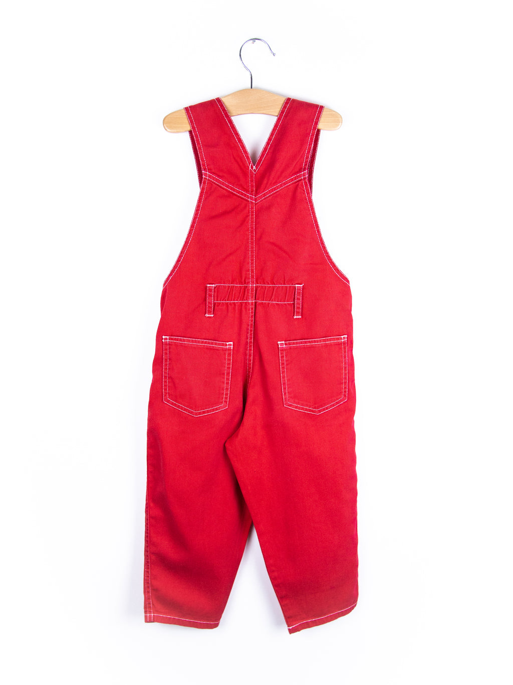 Vintage Red Dungarees - Age 2 years
