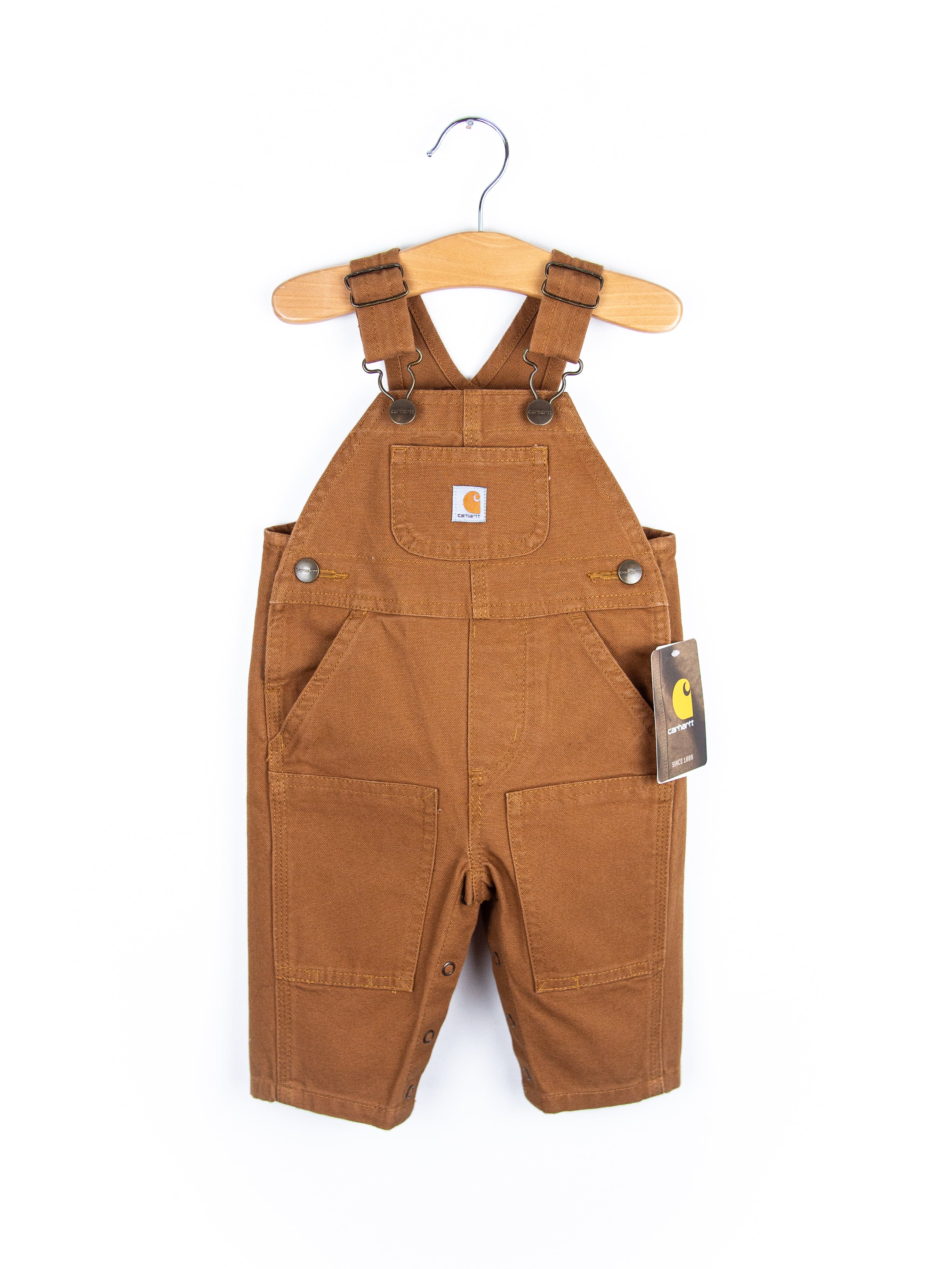 Carhartt Brown Canvas Dungarees - Age 3 months - NEW WITH TAGS