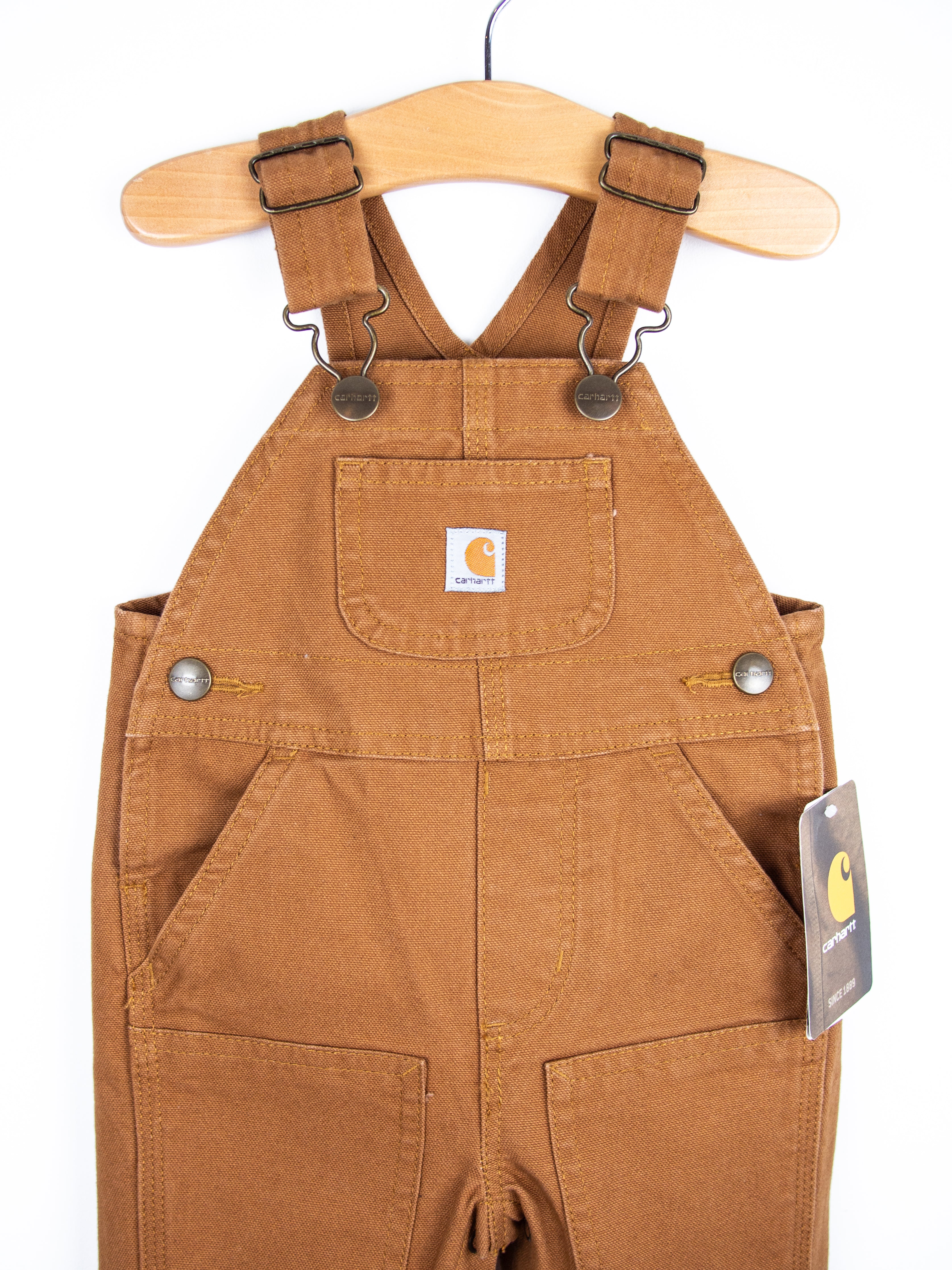 Carhartt Brown Canvas Dungarees - Age 3 months - NEW WITH TAGS