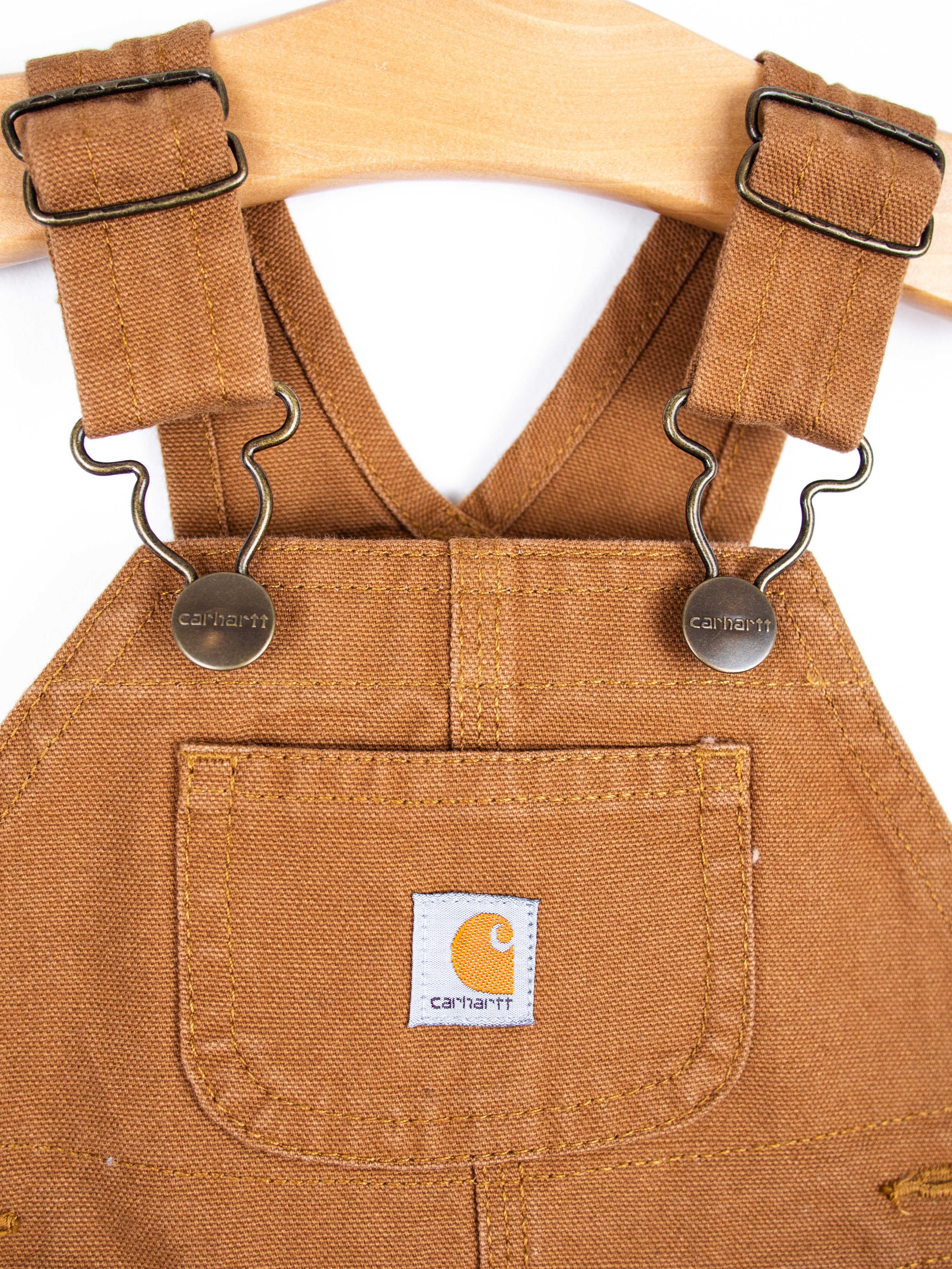 Carhartt Brown Canvas Dungarees - Age 3 months - NEW WITH TAGS
