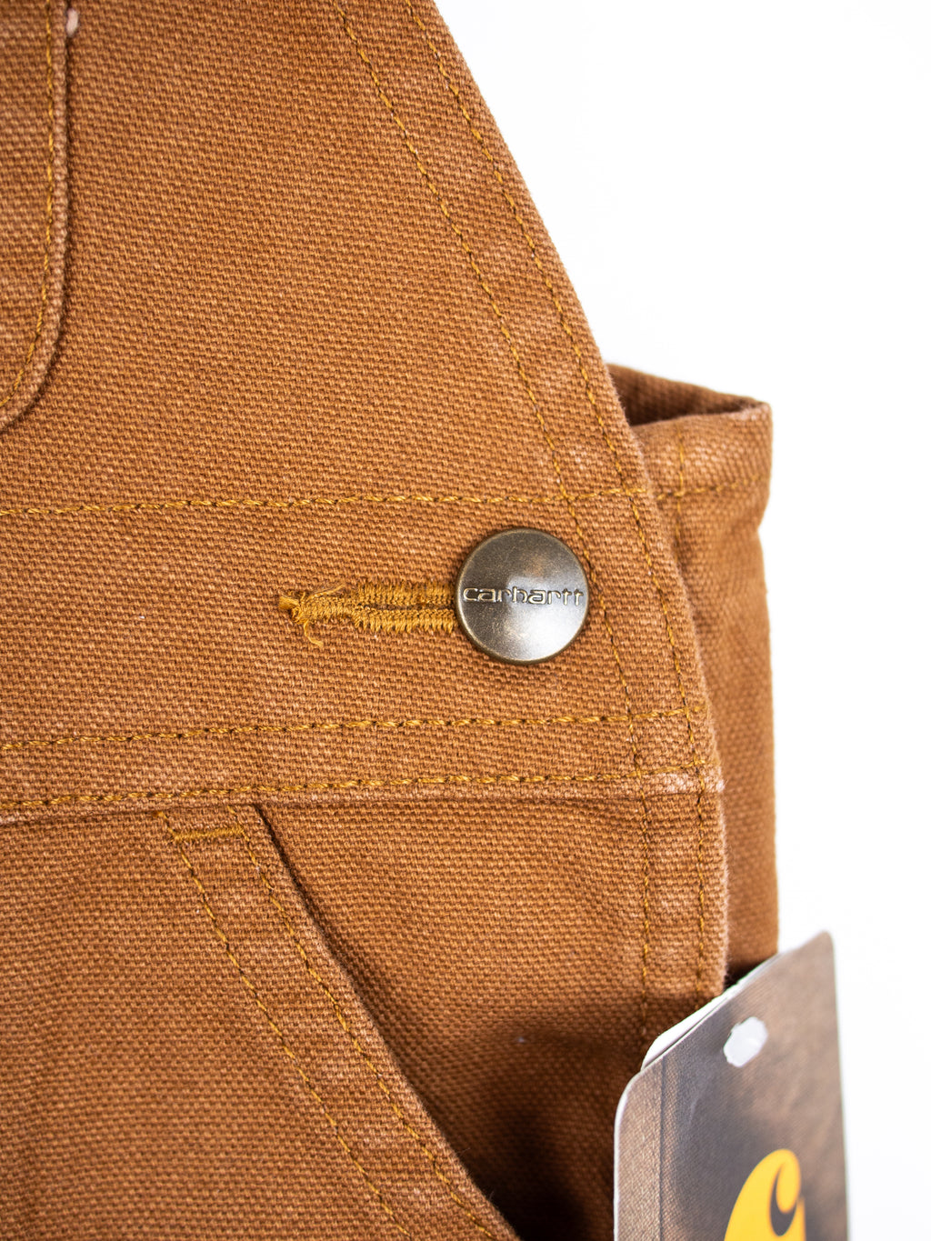 Carhartt Brown Canvas Dungarees - Age 3 months - NEW WITH TAGS