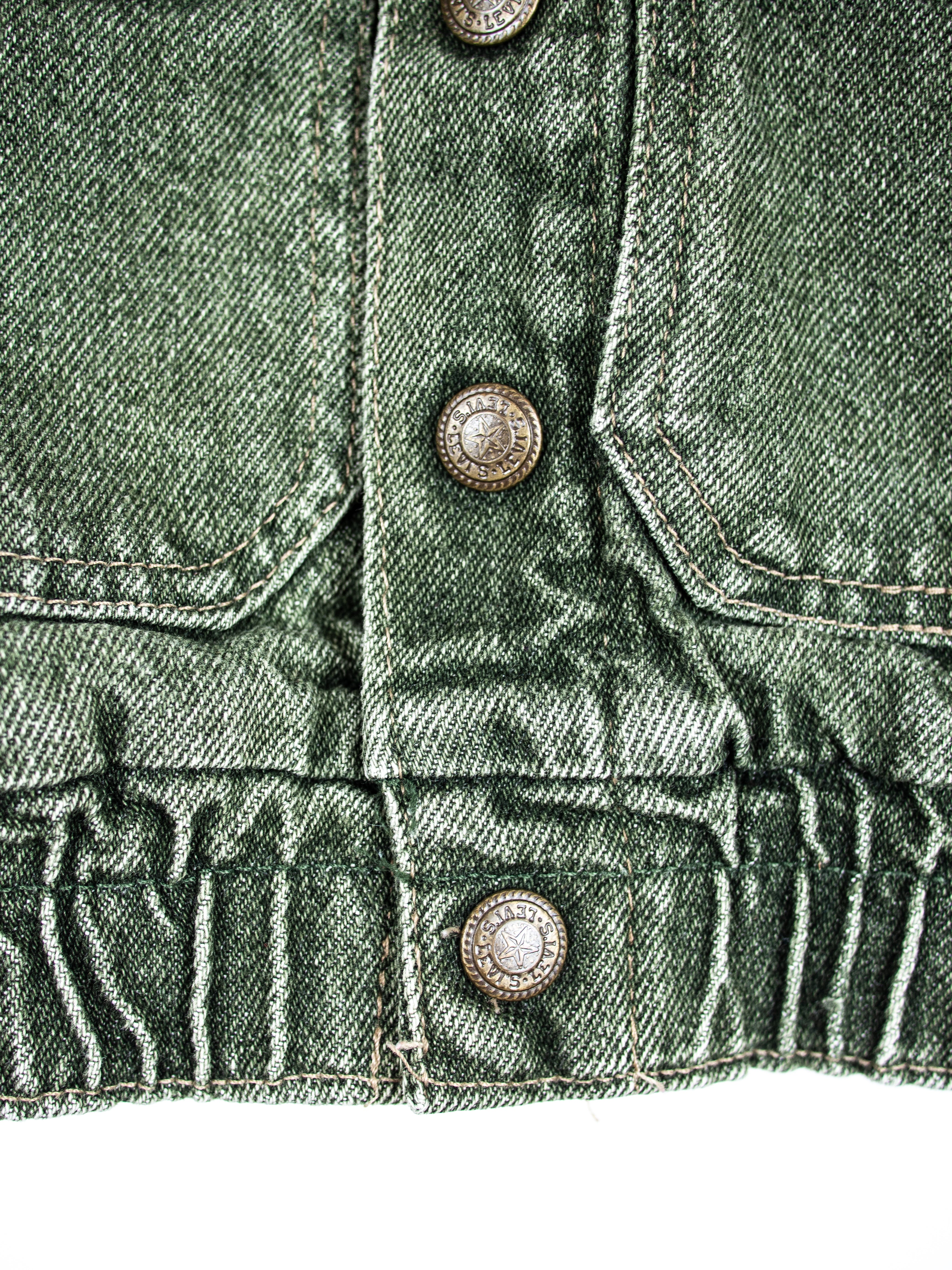 Levi's Vintage Green Denim 'World Preservation' Jacket - Age 2 years