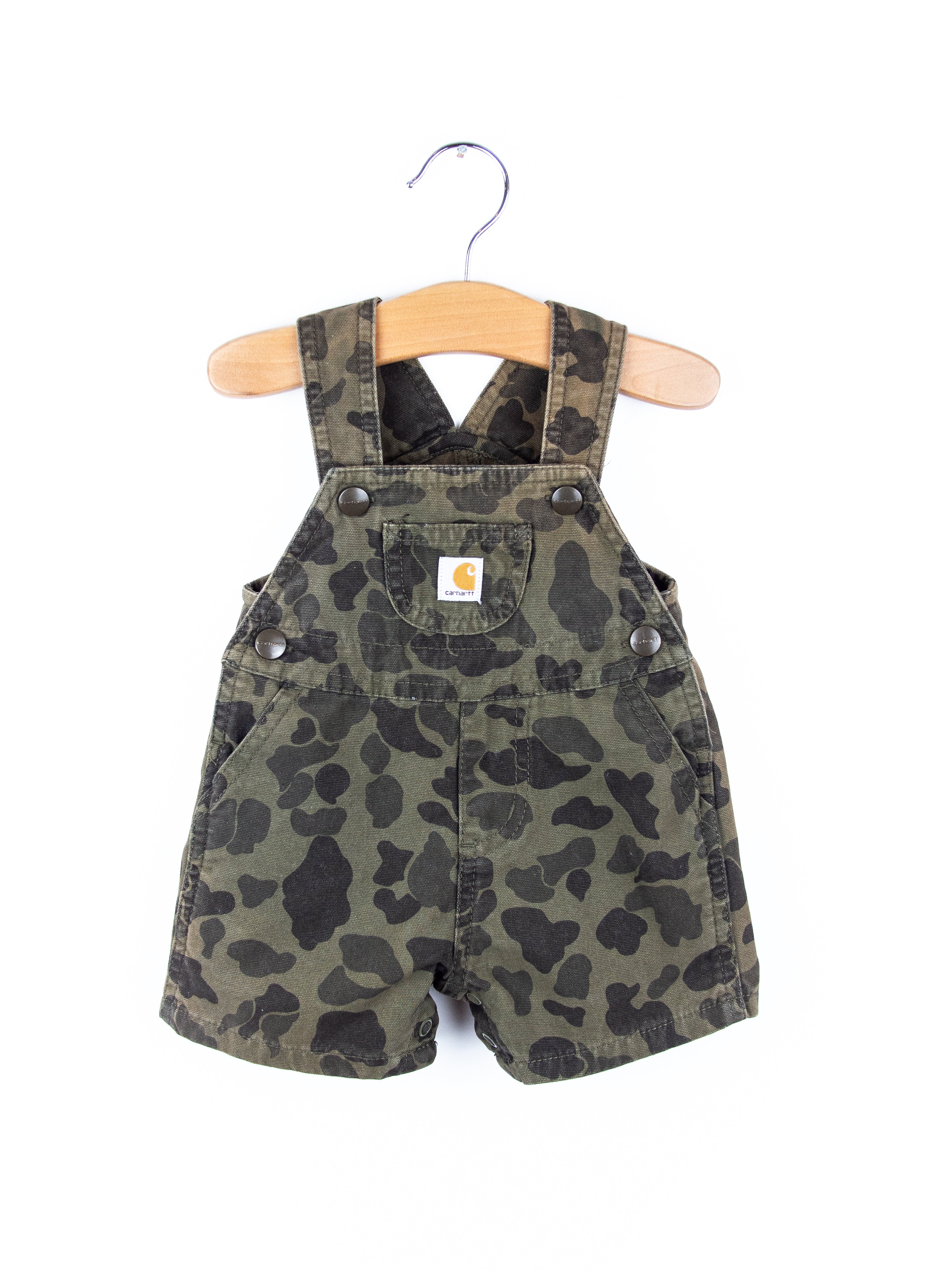 Carhartt Camo Dungaree Shorties - Age 3 months