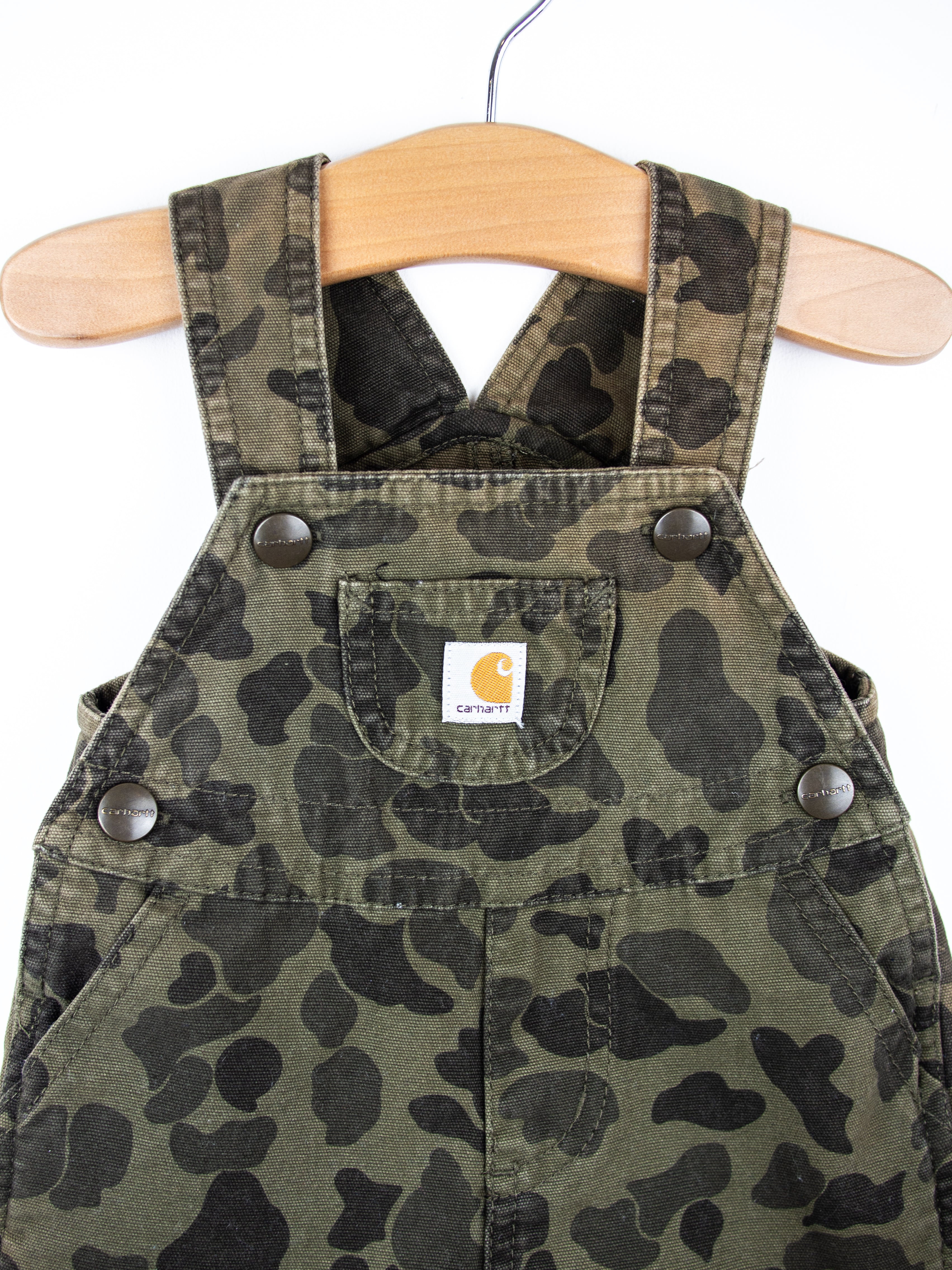 Carhartt Camo Dungaree Shorties - Age 3 months