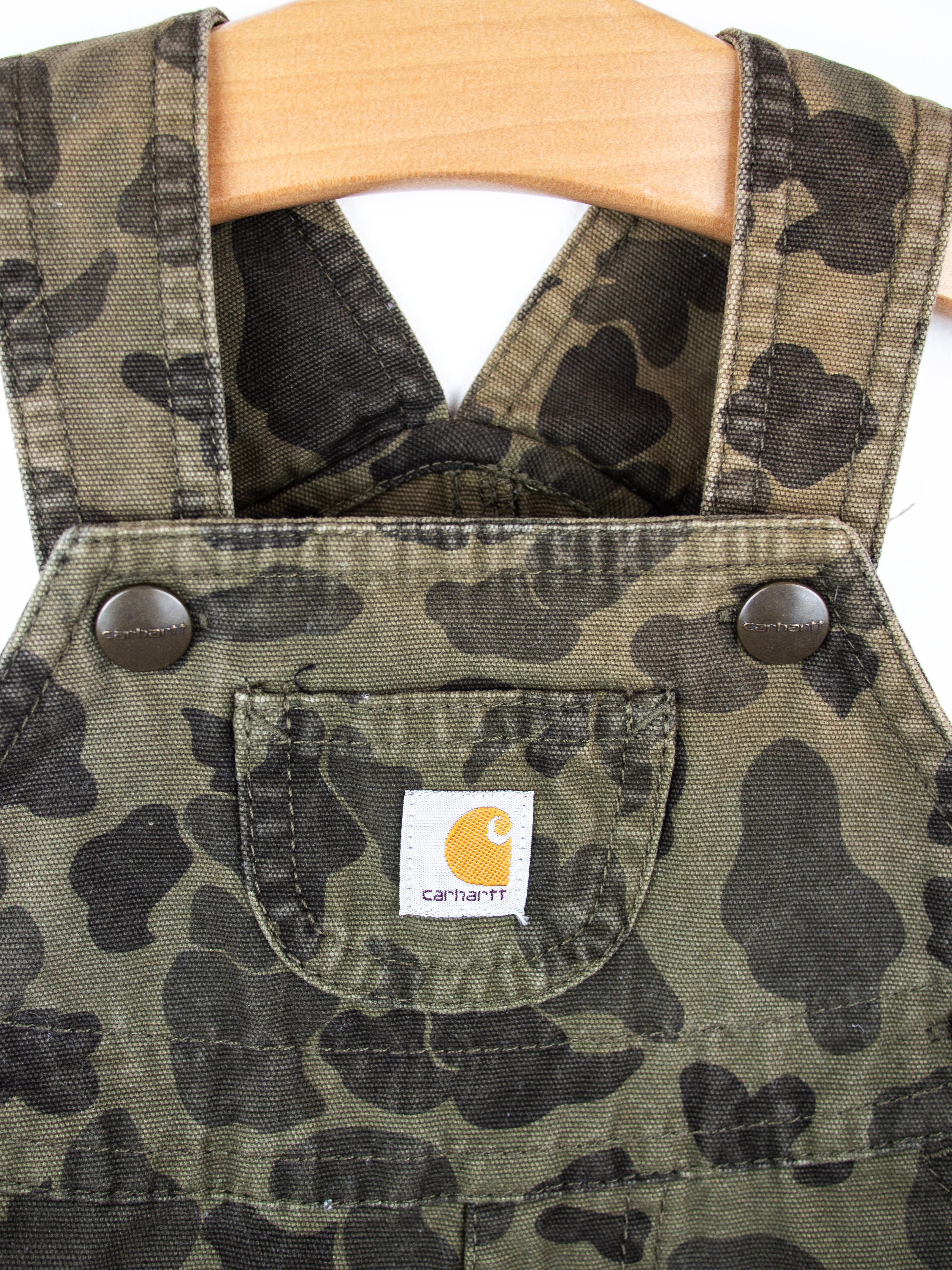 Carhartt Camo Dungaree Shorties - Age 3 months