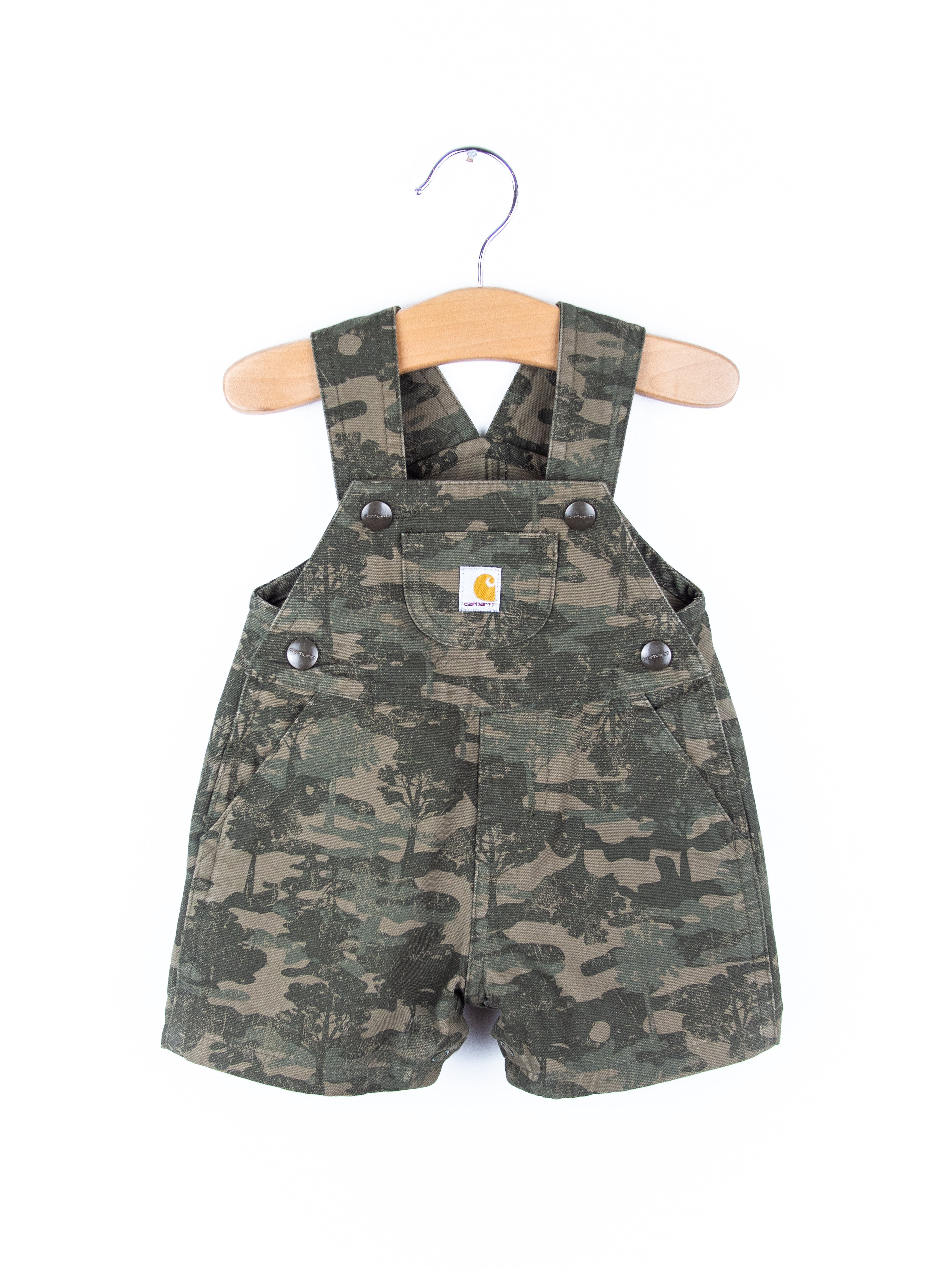 Carhartt Rare Tree Print Dungaree Shorties - Age 3 months