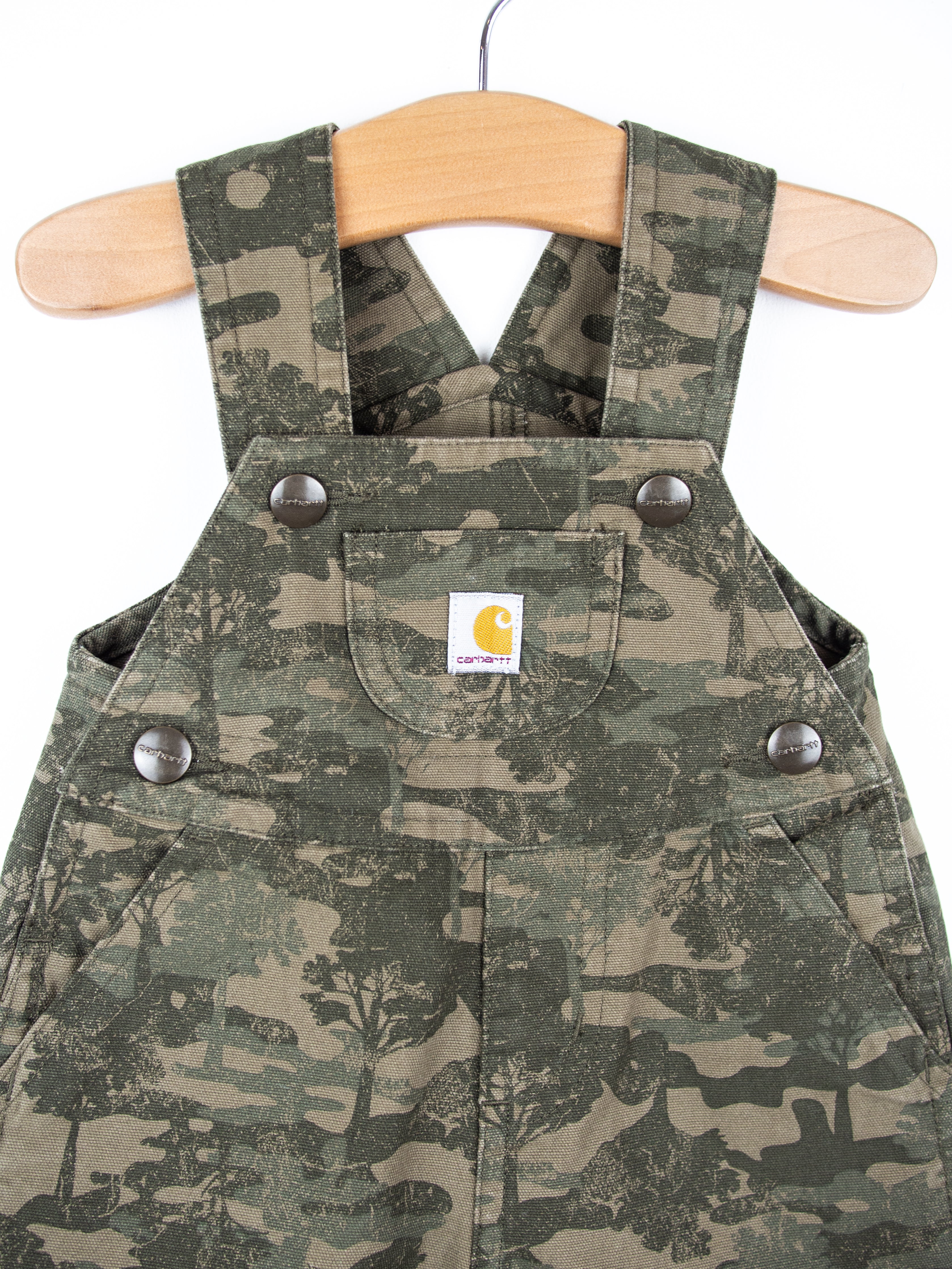 Carhartt Rare Tree Print Dungaree Shorties - Age 3 months