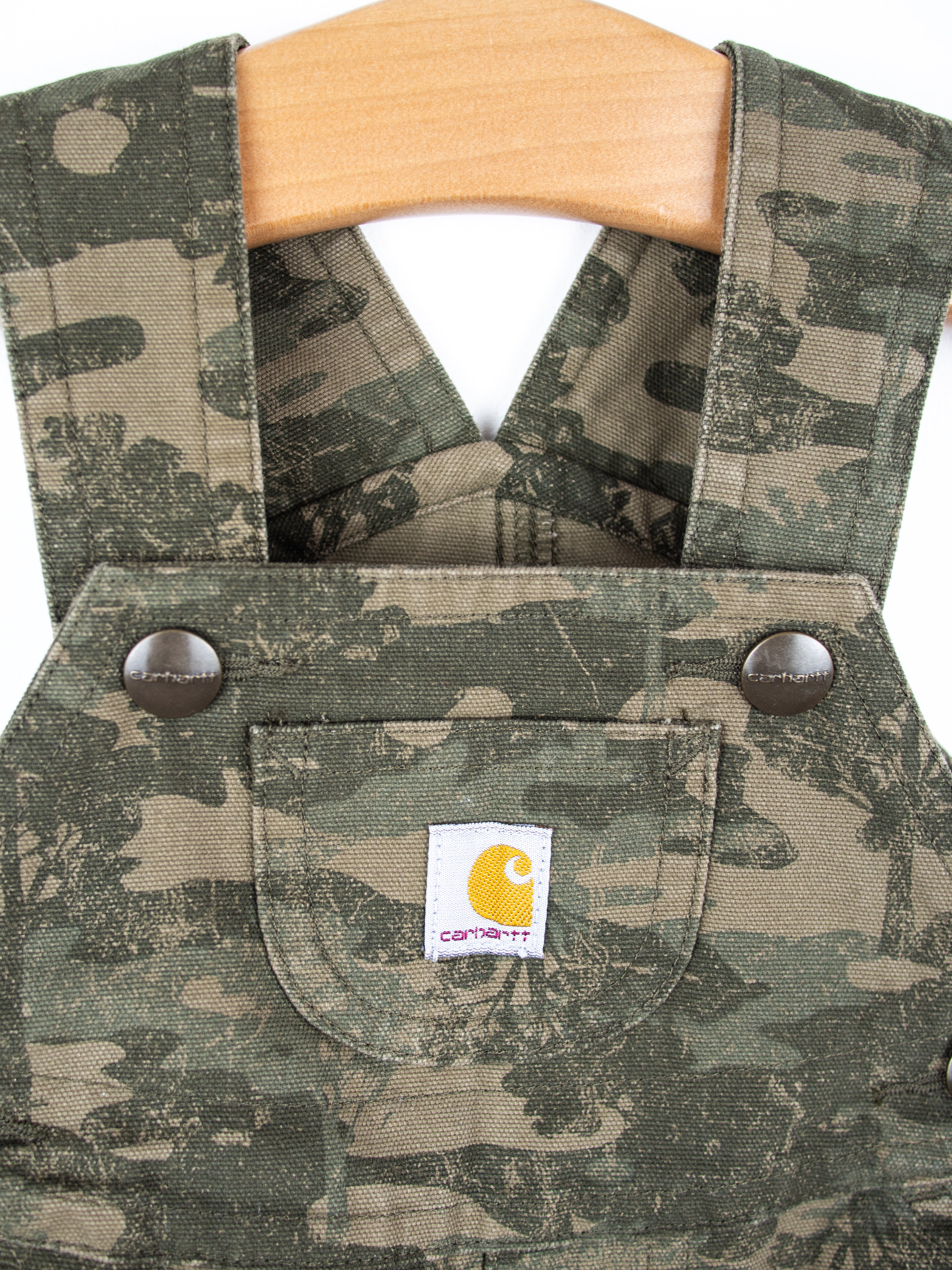 Carhartt Rare Tree Print Dungaree Shorties - Age 3 months