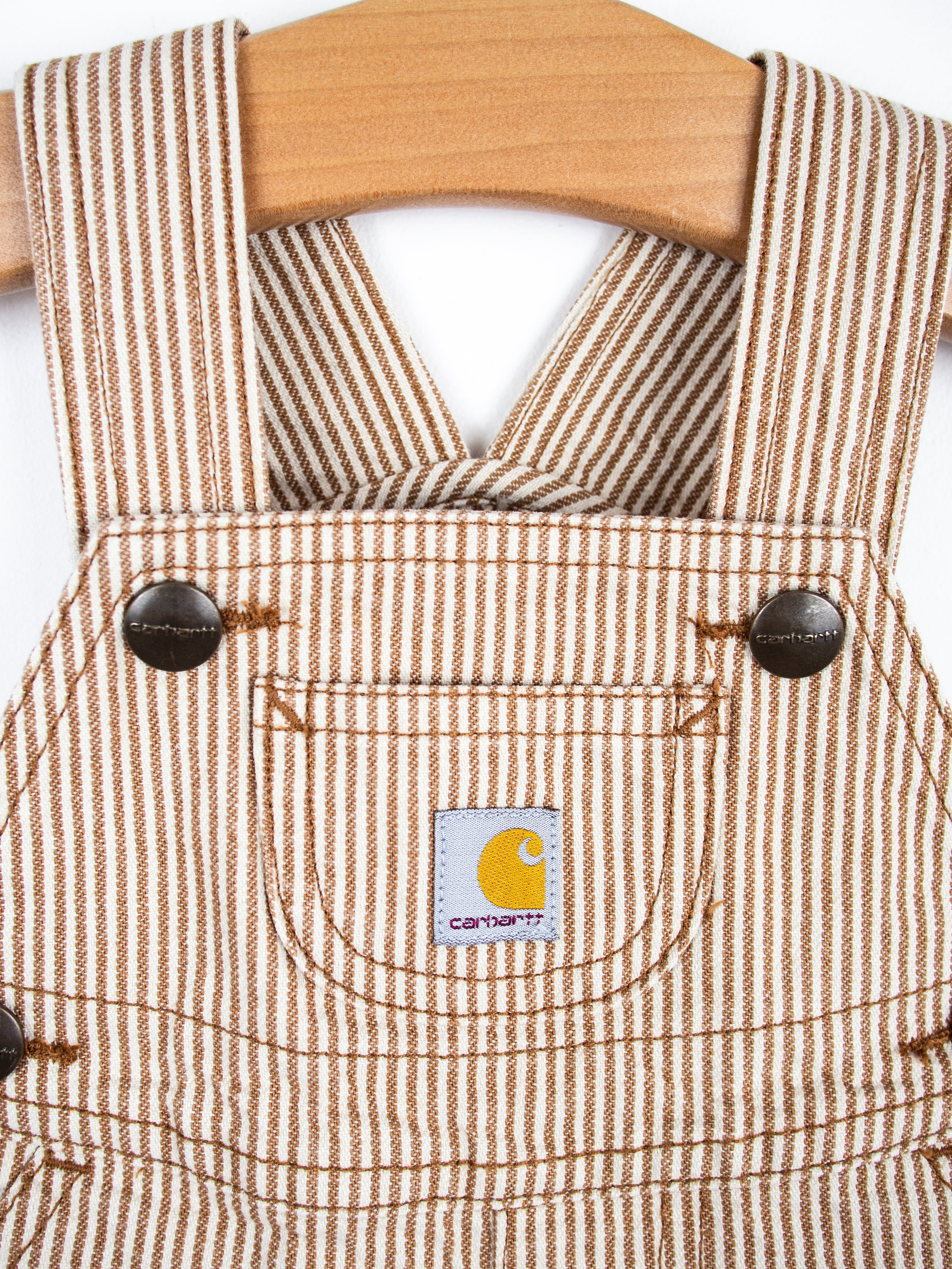 Carhartt Rare Brown Hickory Stripe Dungarees