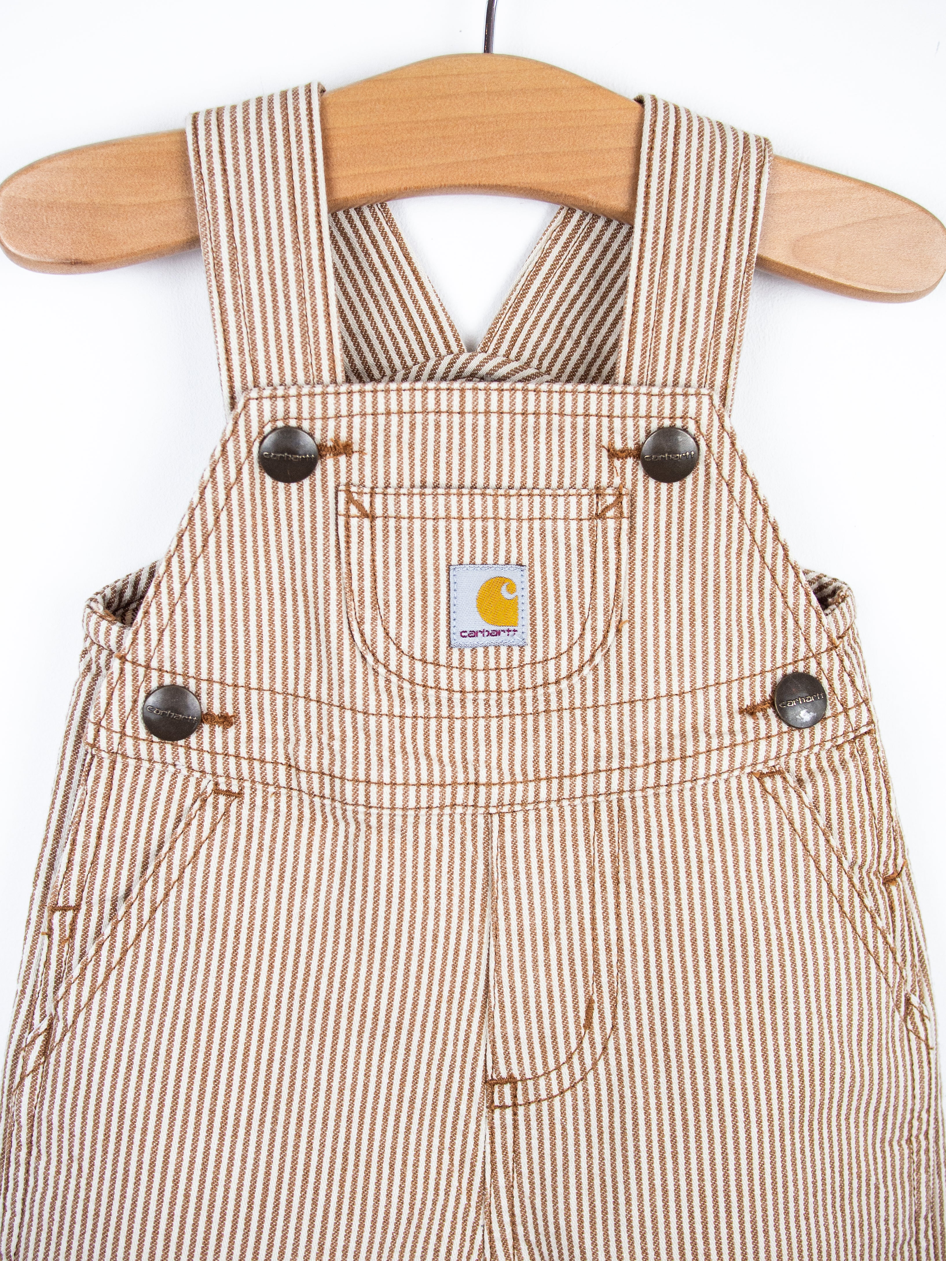 Carhartt Rare Brown Hickory Stripe Dungarees