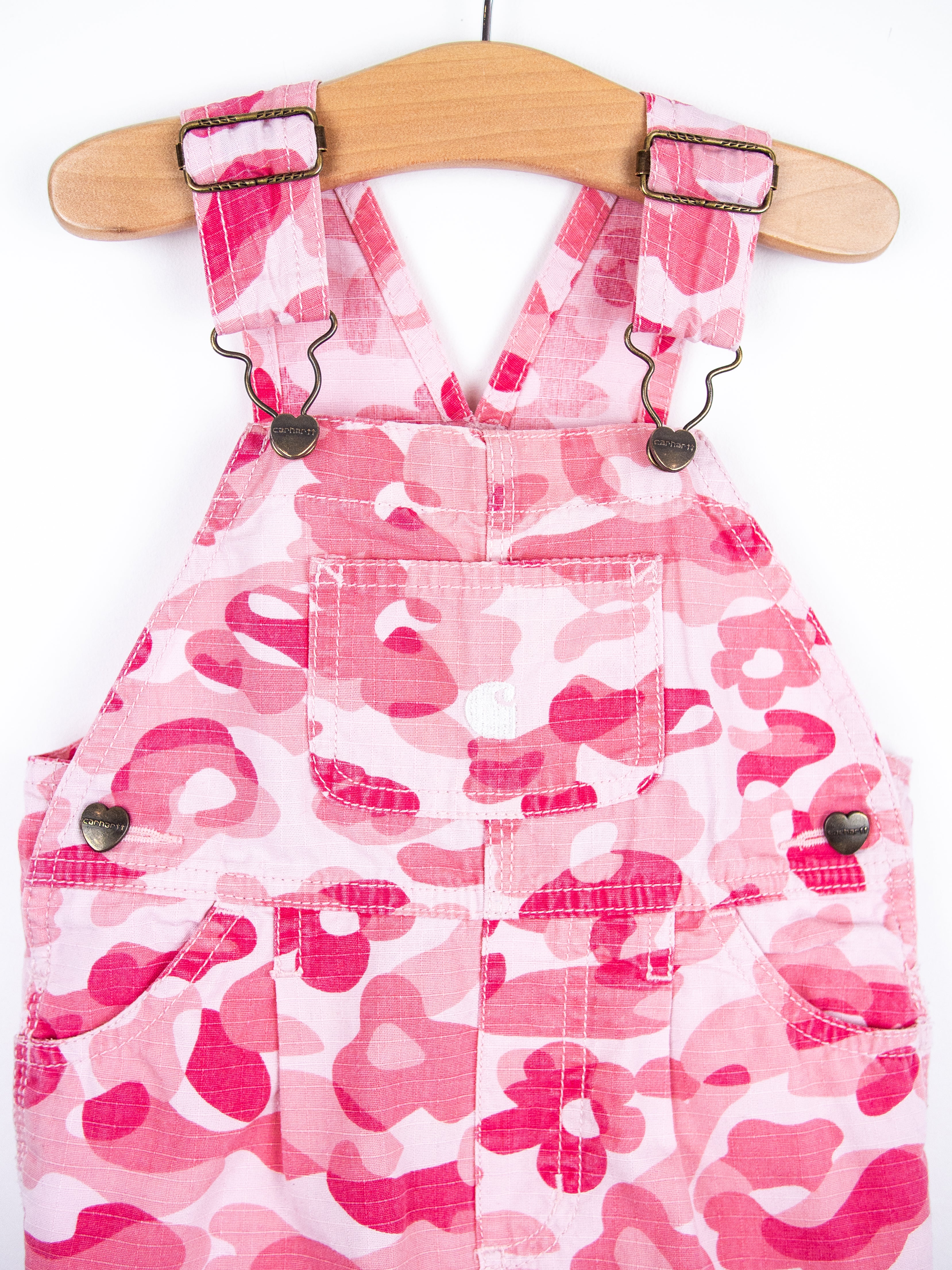 Carhartt Pink Camouflage Dungarees - Age 2T