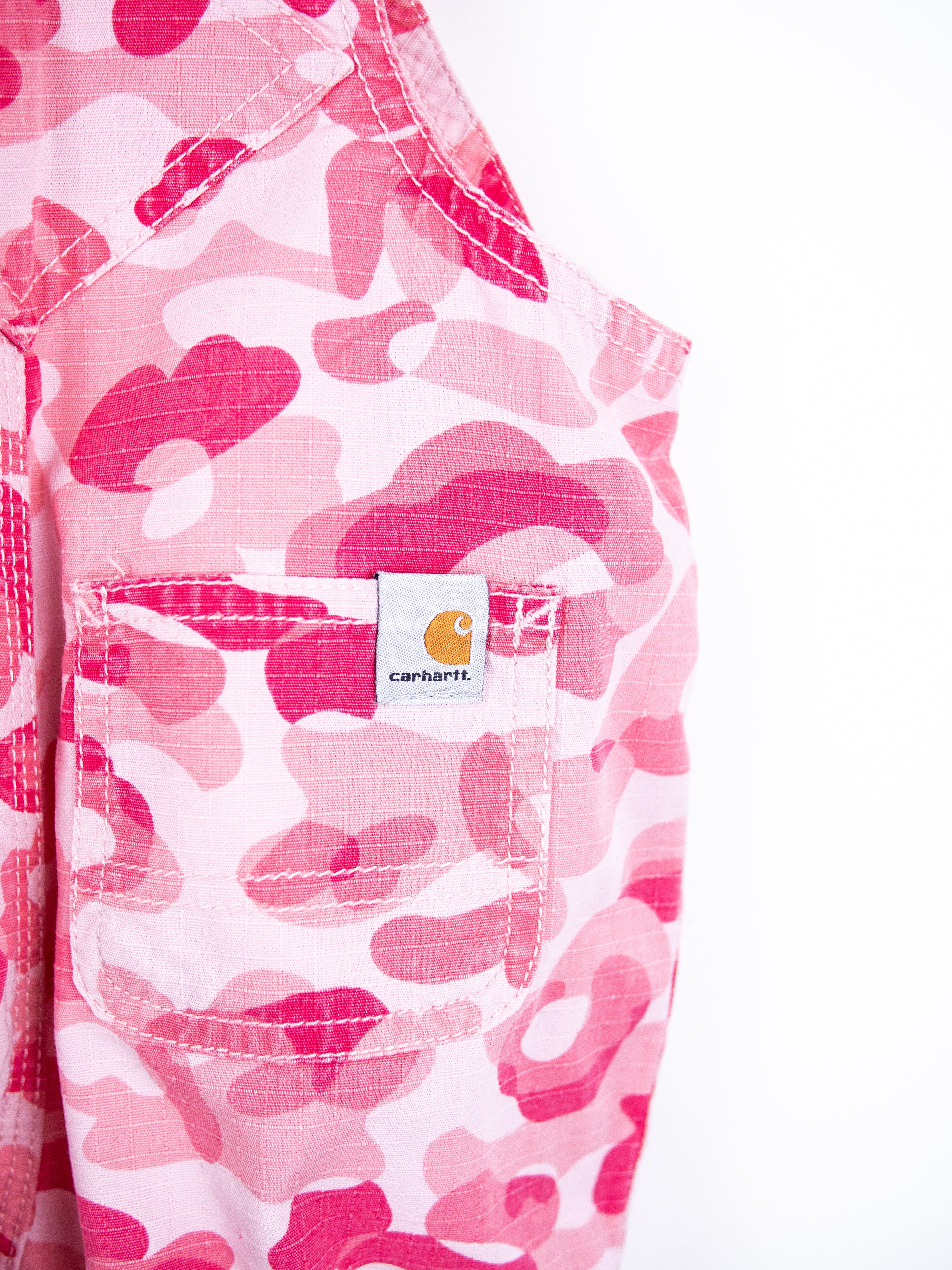 Carhartt Pink Camouflage Dungarees - Age 2T