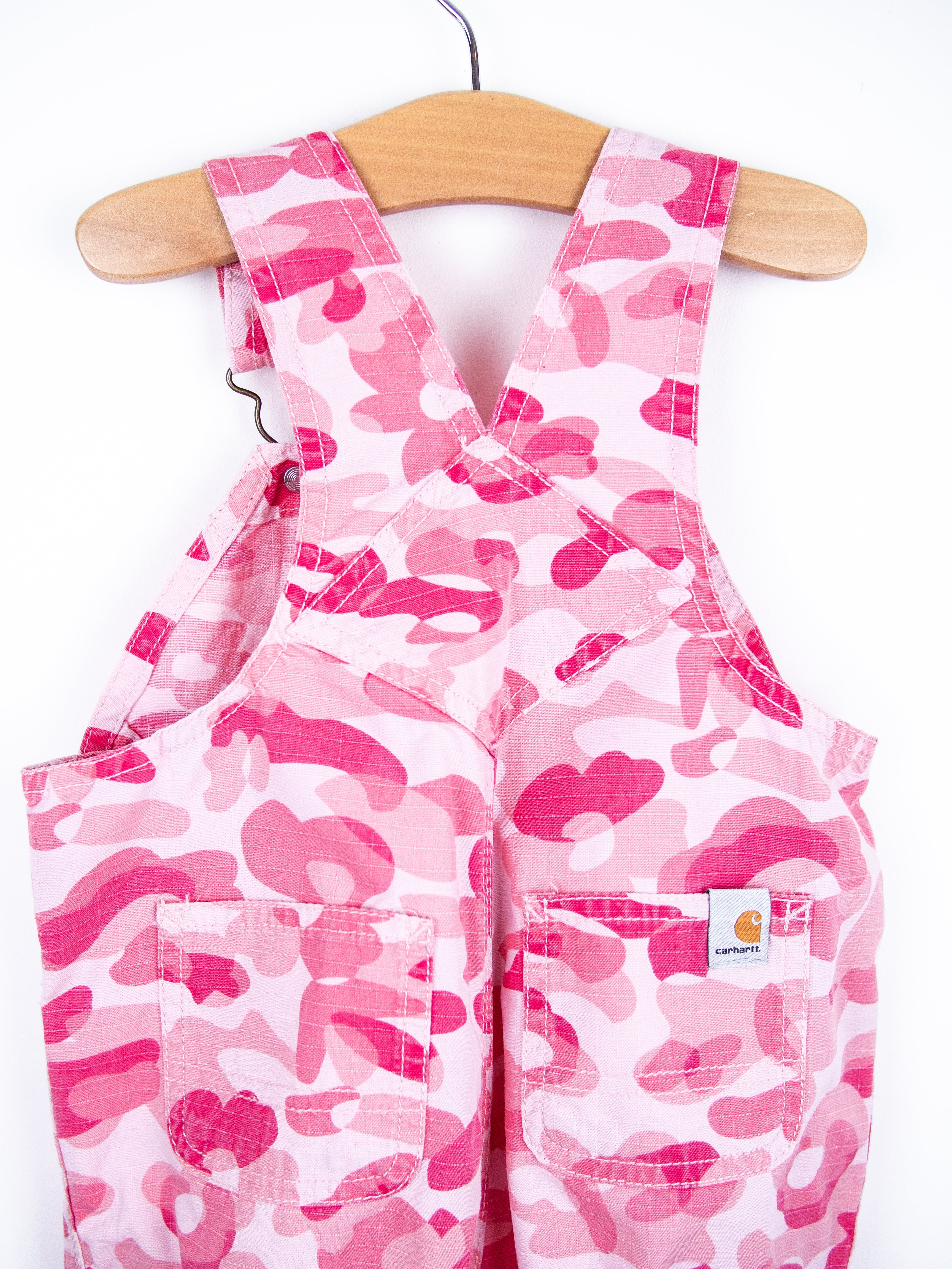 Carhartt Pink Camouflage Dungarees - Age 2T