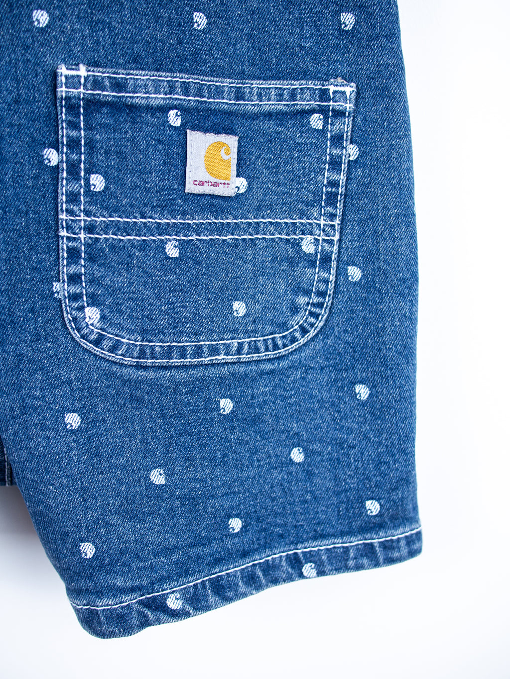 Carhartt Denim Frill Dungaree Shorties - Age 18-24 months