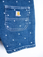 Carhartt Denim Frill Dungaree Shorties - Age 18-24 months