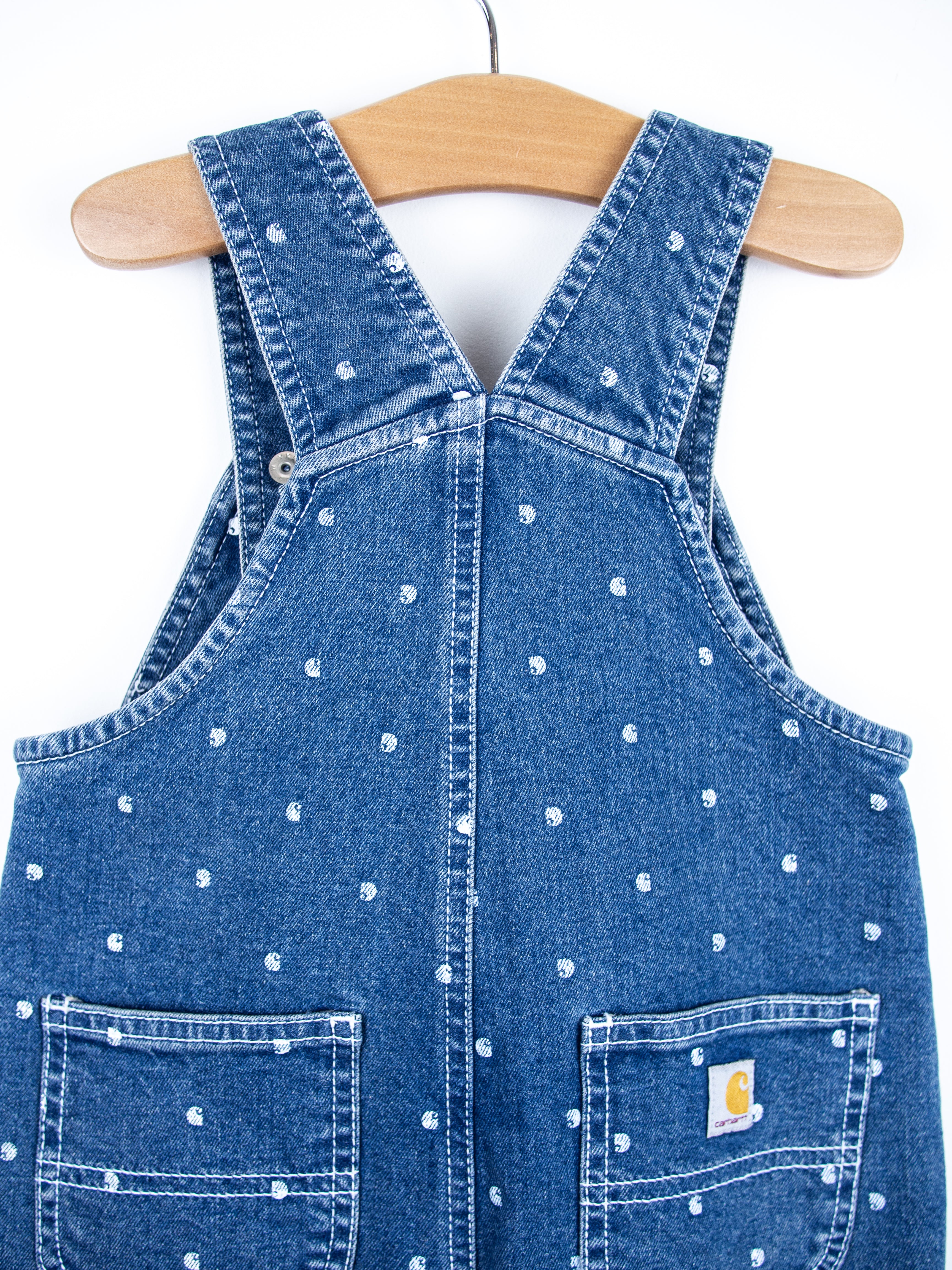 Carhartt Denim Frill Dungaree Shorties - Age 18-24 months