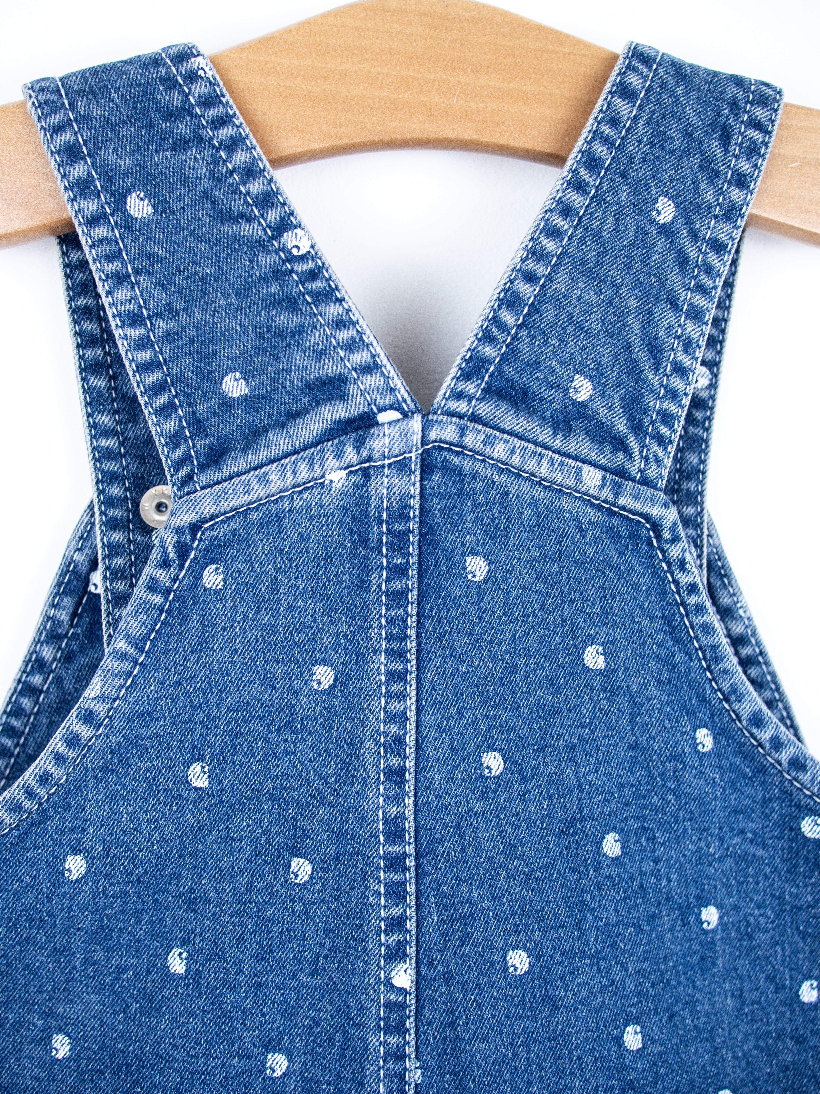Carhartt Denim Frill Dungaree Shorties - Age 18-24 months