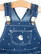 Carhartt Logo Dot Denim Dungaree Shorties - NEW WITH TAGS - Age 24 months