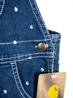Carhartt Logo Dot Denim Dungaree Shorties - NEW WITH TAGS - Age 24 months