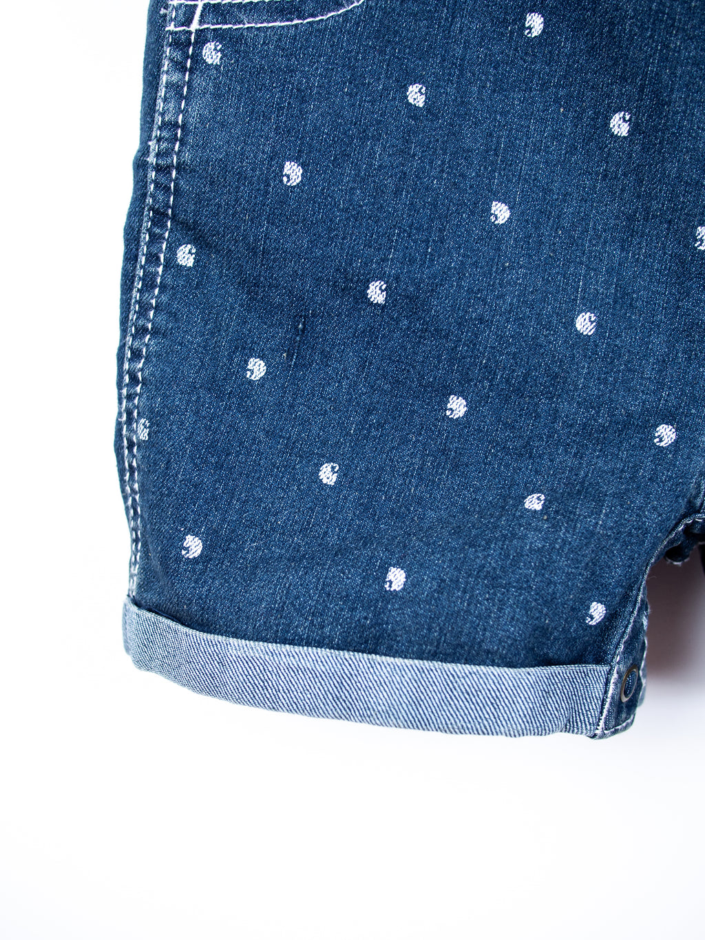 Carhartt Logo Dot Denim Dungaree Shorties - NEW WITH TAGS - Age 24 months