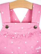 Carhartt Pink Logo Dot Dungaree Shorties - Age 2-3 years