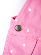 Carhartt Pink Logo Dot Dungaree Shorties - Age 2-3 years