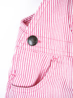 Carhartt Pink & White Stripe Dungaree Shorties - Age 12-18 months