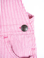 Carhartt Pink & White Stripe Dungaree Shorties - Age 12-18 months